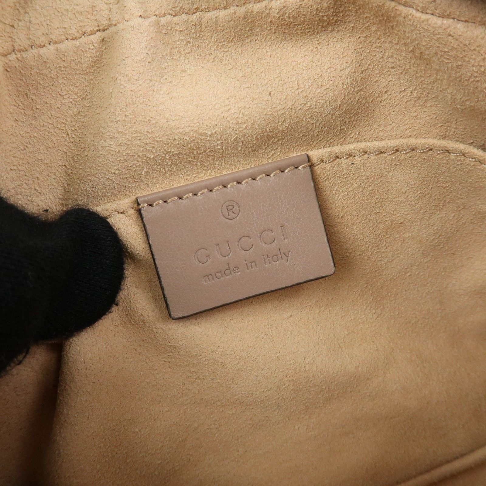 Mini Leather GG Marmont Camera — view 23
