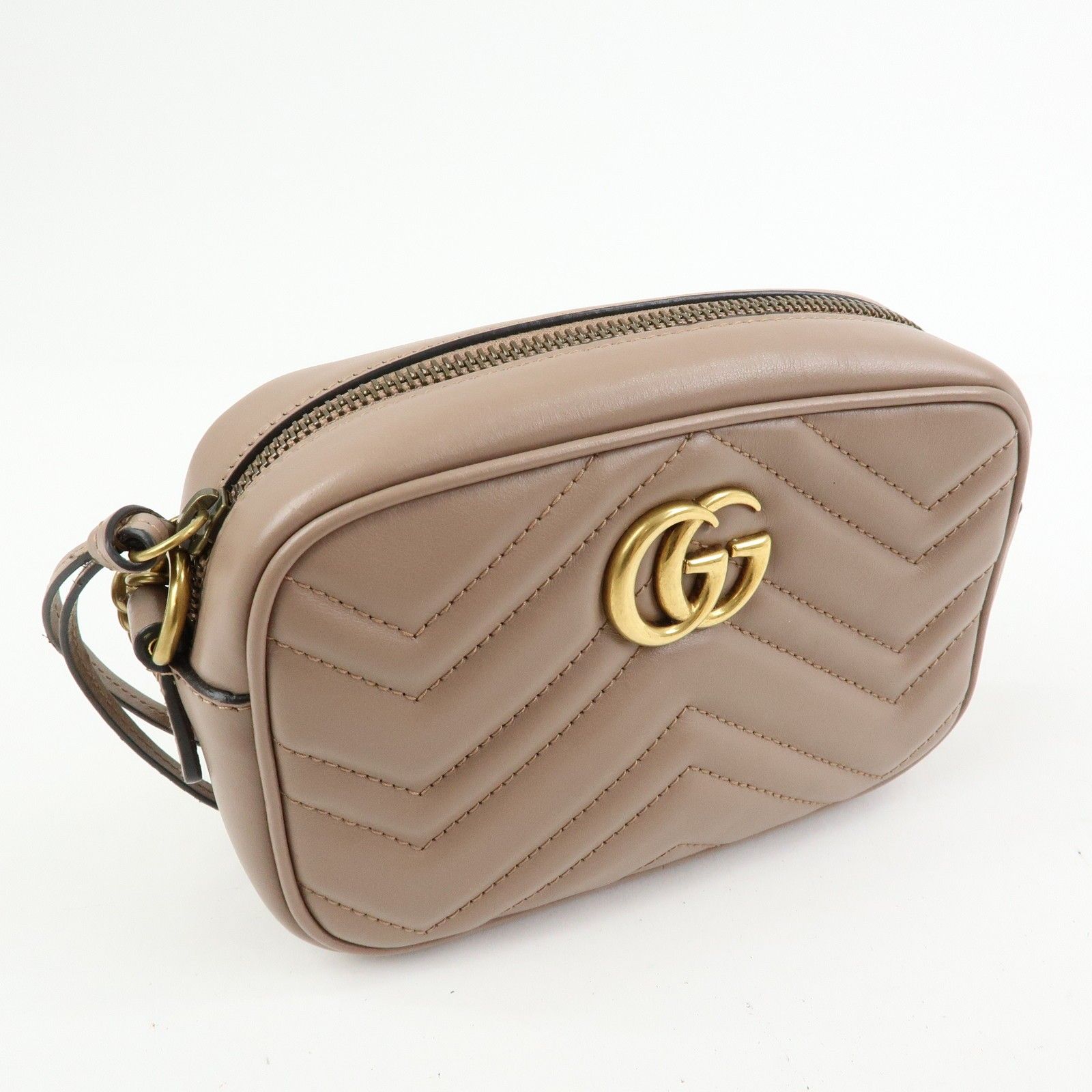 Mini Leather GG Marmont Camera — view 4