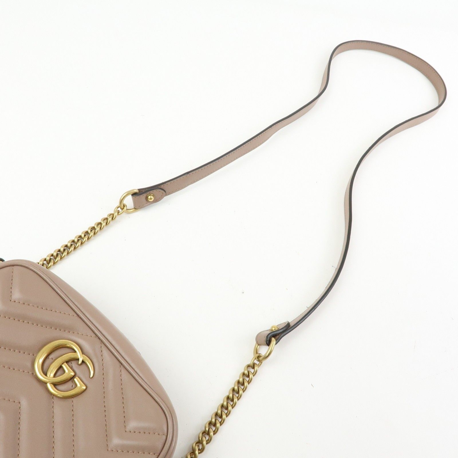Mini Leather GG Marmont Camera — view 6