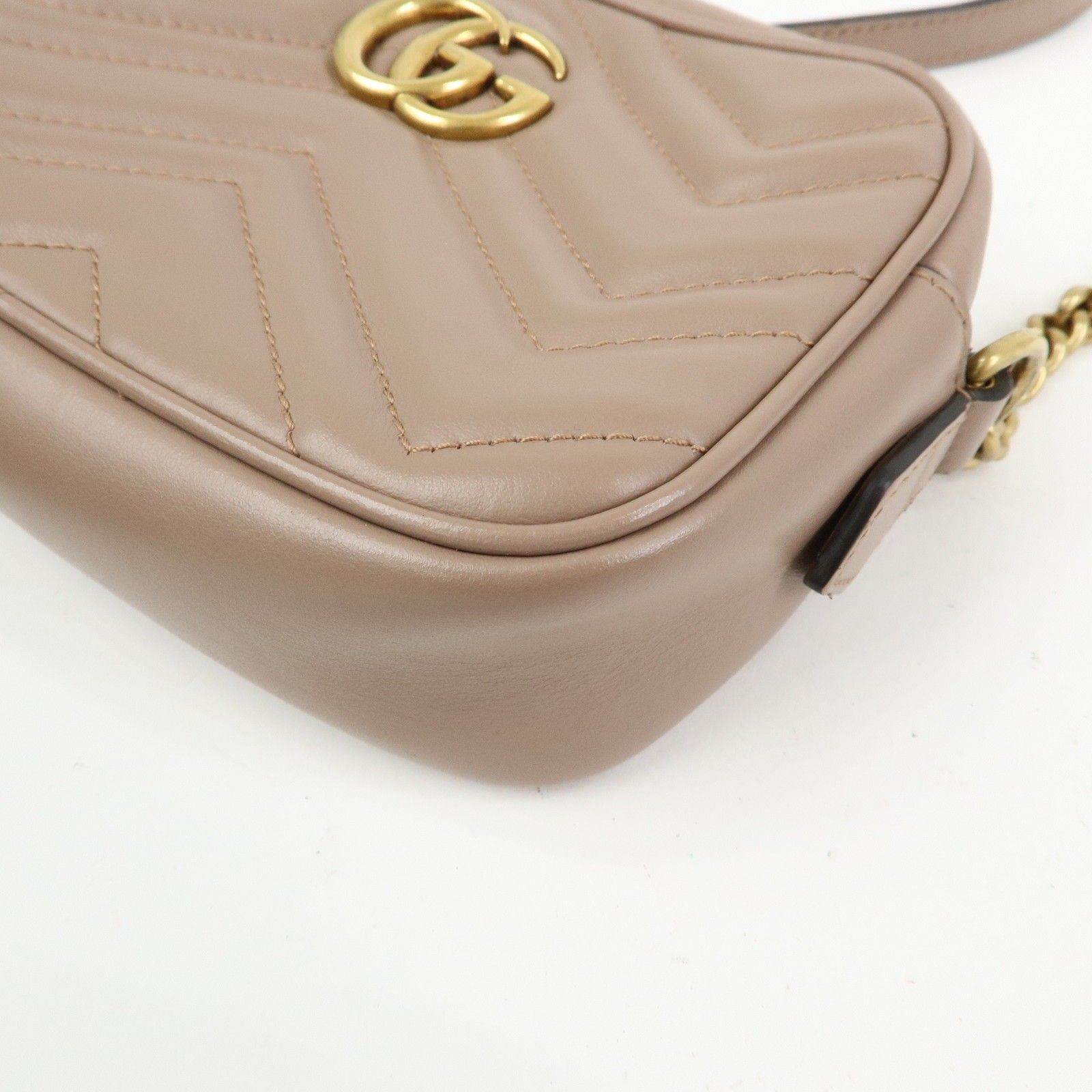 Mini Leather GG Marmont Camera — view 9