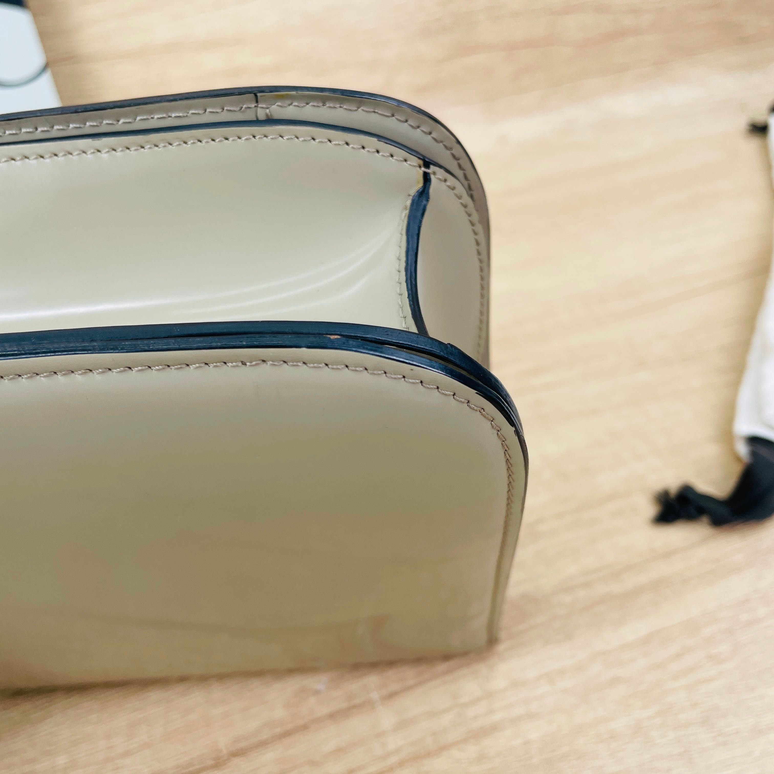 Medium Patent Leather Box Bag — view 12