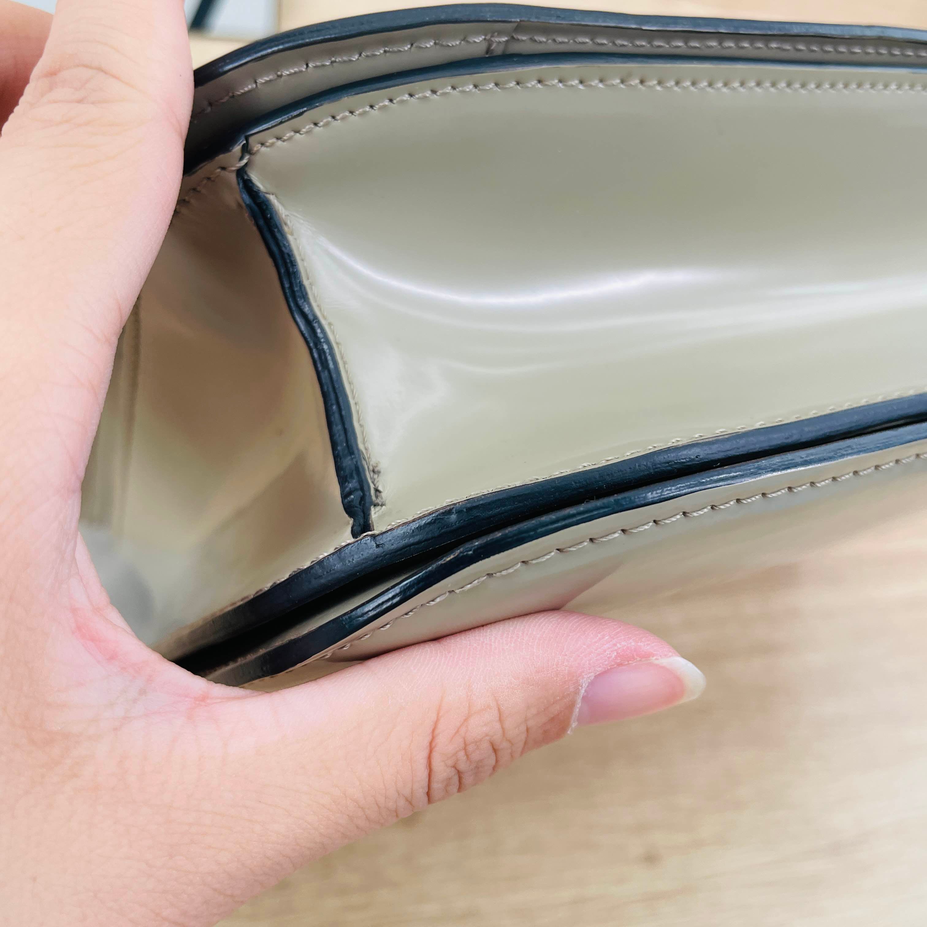 Medium Patent Leather Box Bag — view 13