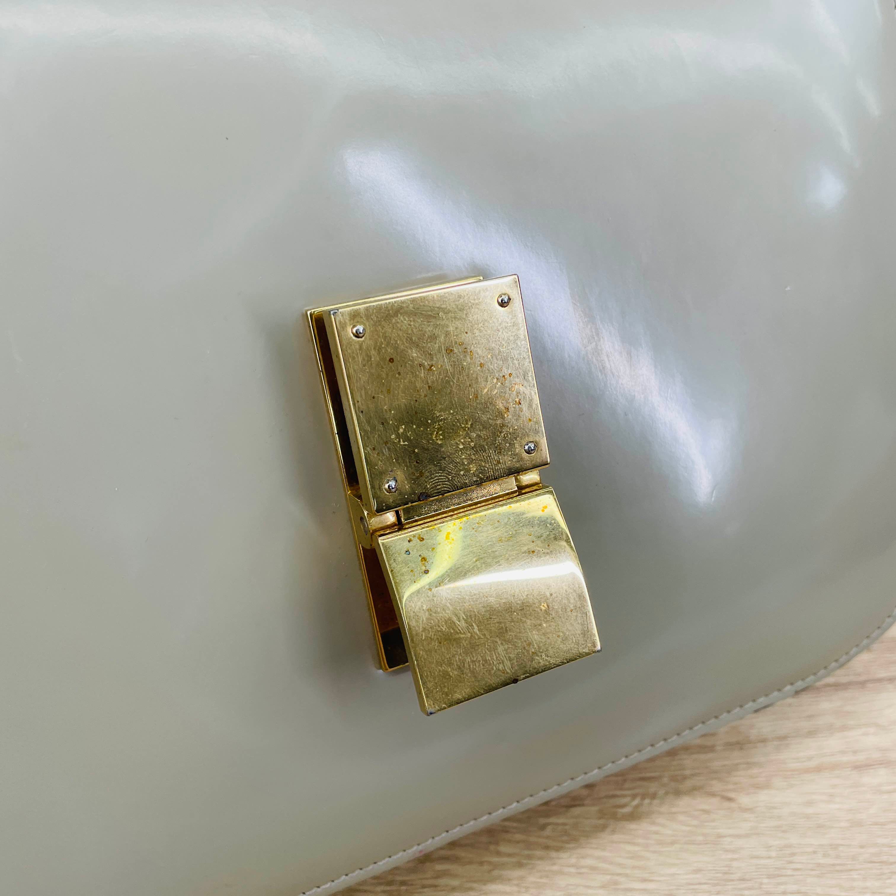 Medium Patent Leather Box Bag — view 3