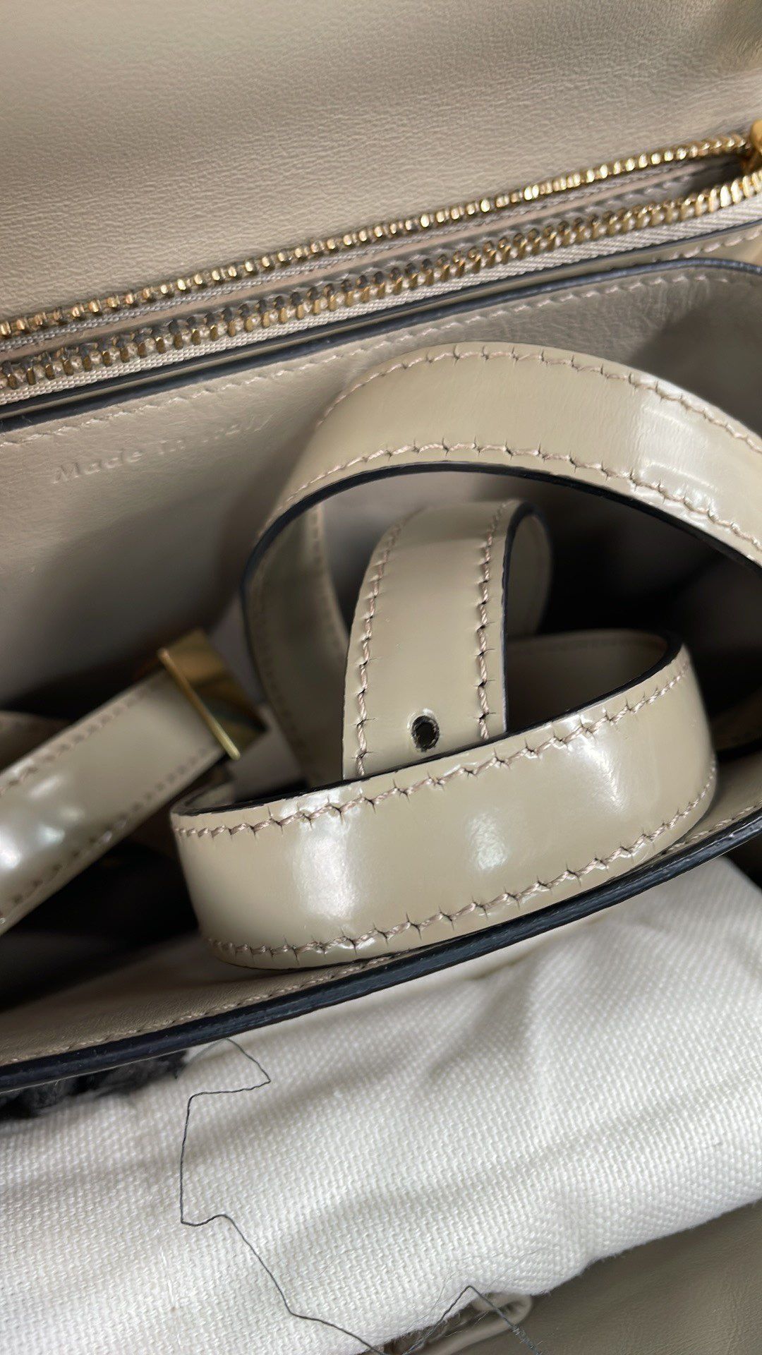 Medium Patent Leather Box Bag — view 26