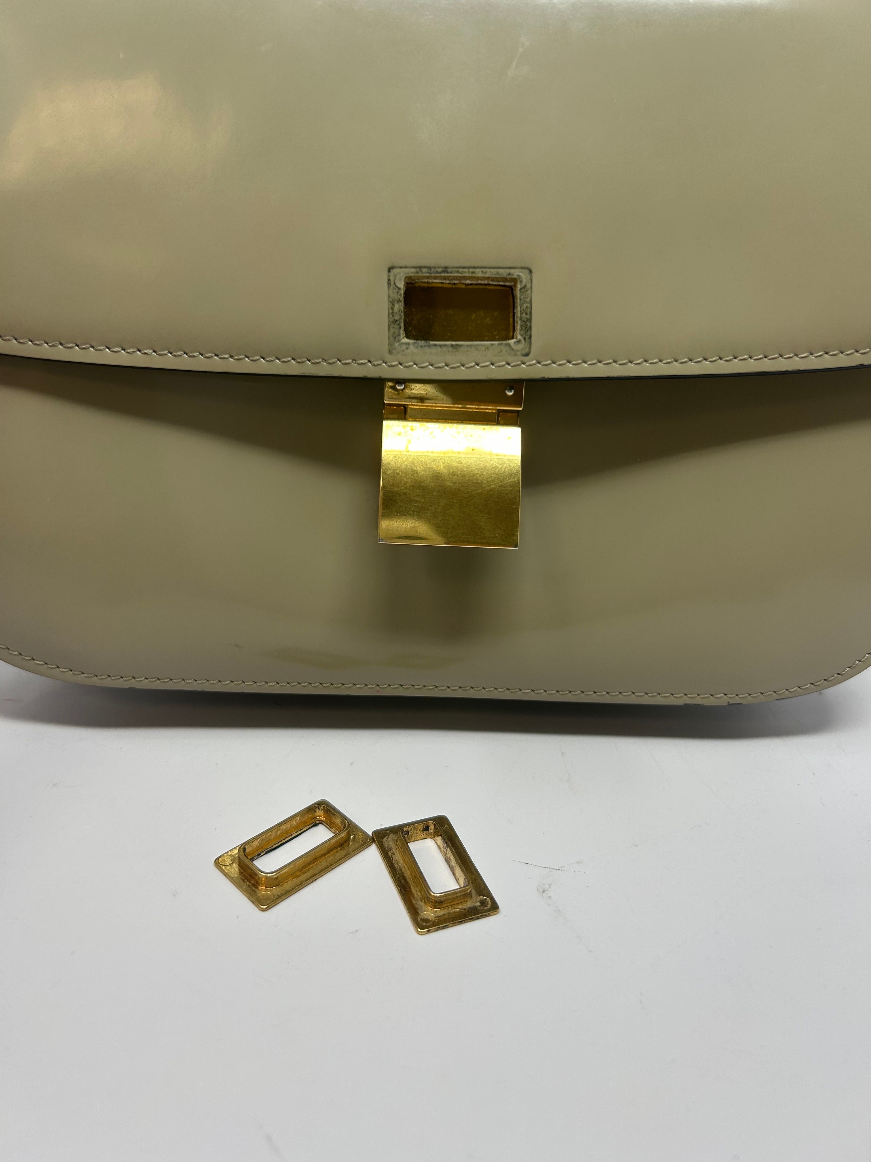 Medium Patent Leather Box Bag — view 4