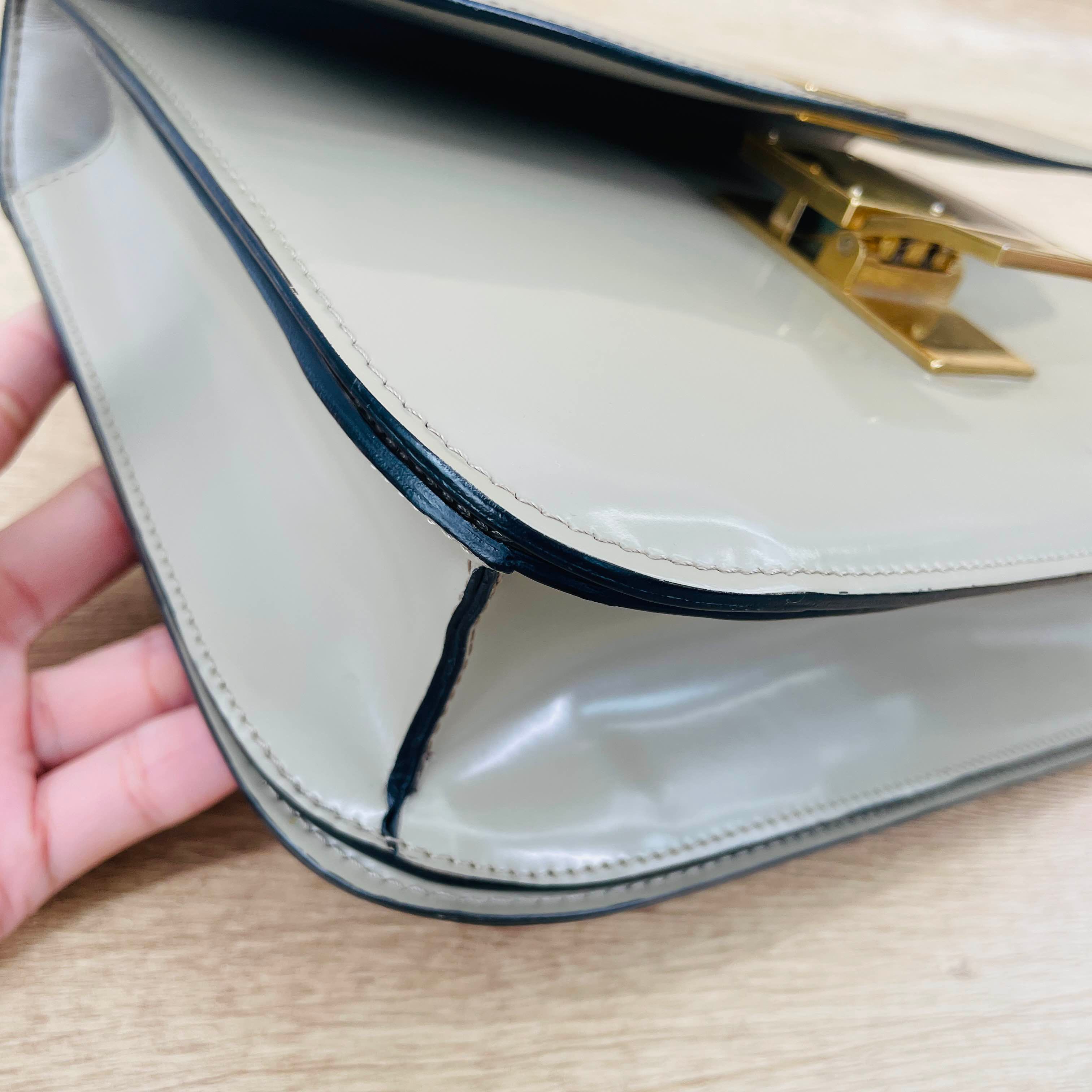 Medium Patent Leather Box Bag — view 9