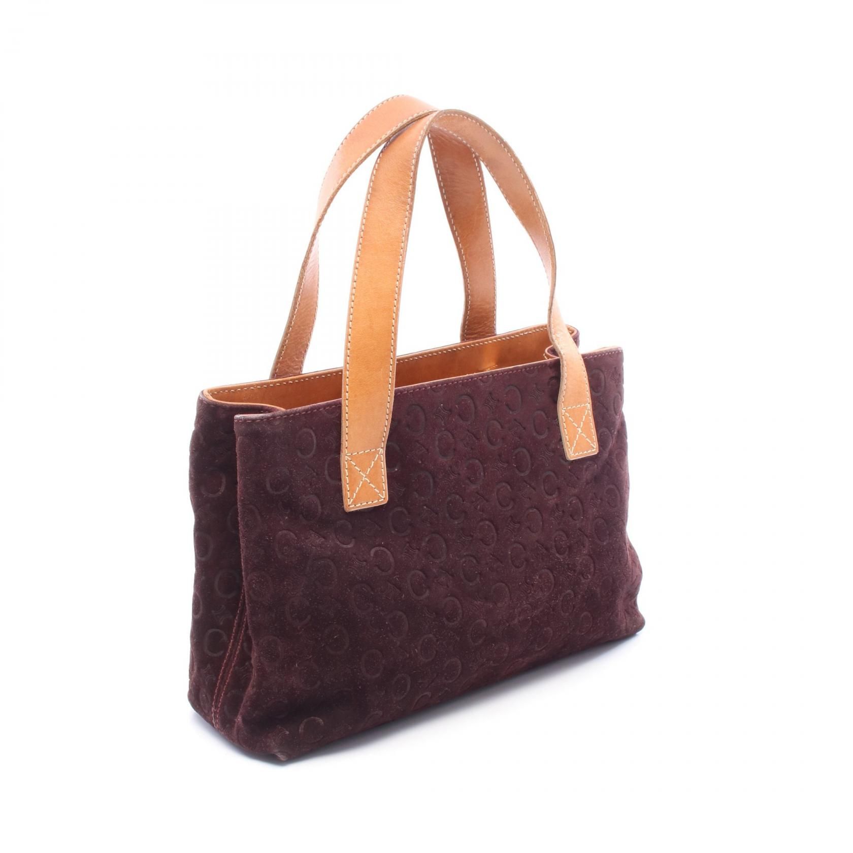 Suede Macadam Print Handbag w/Leather Trim — view 2