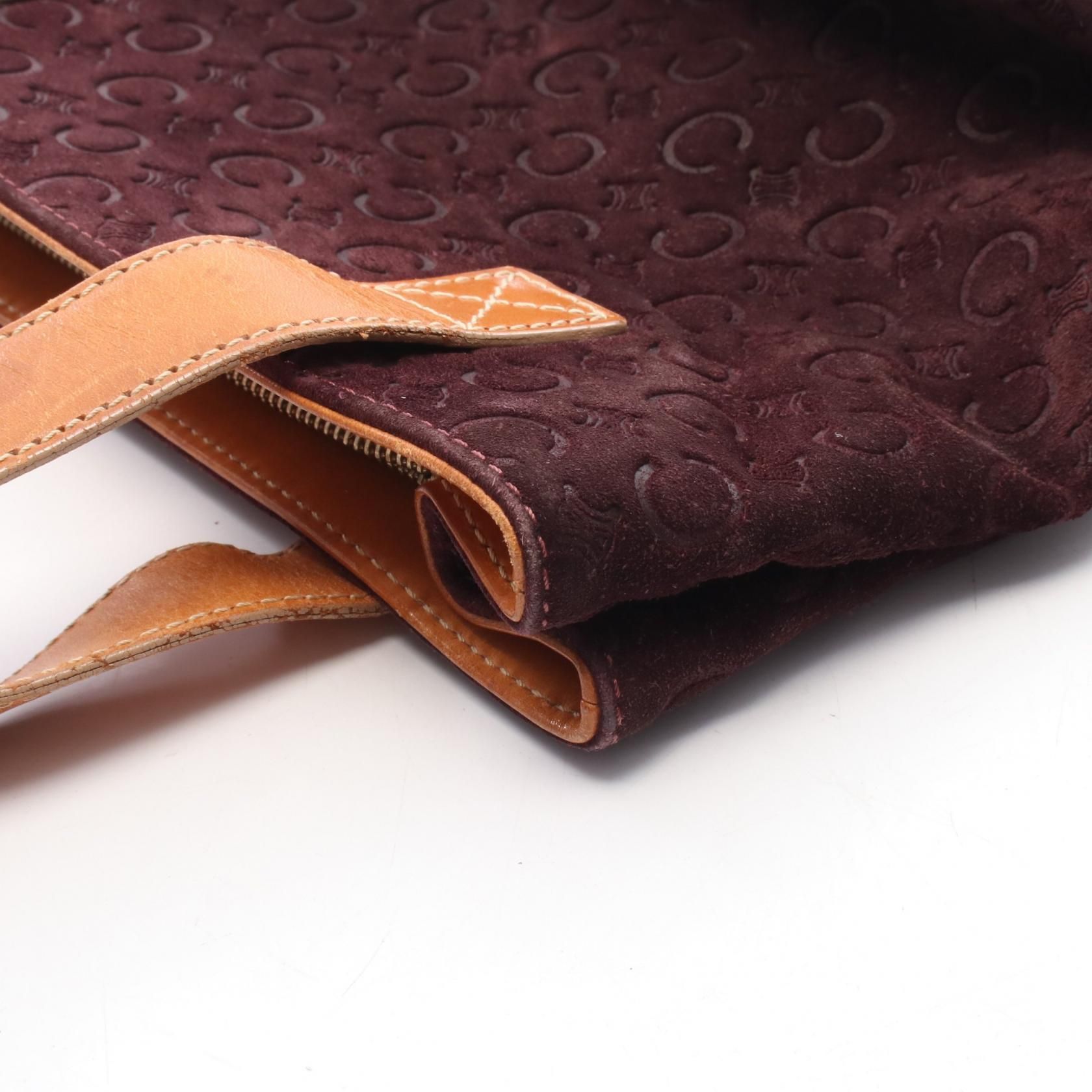 Suede Macadam Print Handbag w/Leather Trim — view 11