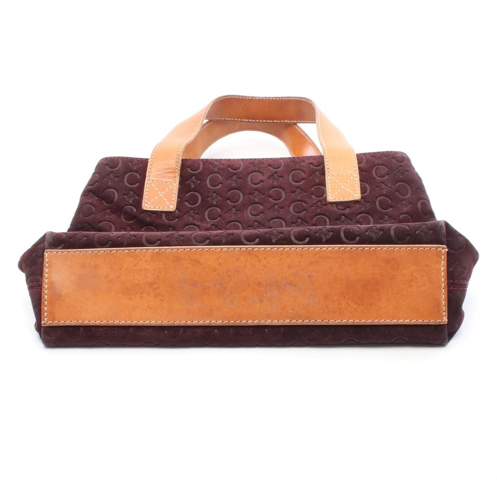 Suede Macadam Print Handbag w/Leather Trim — view 12