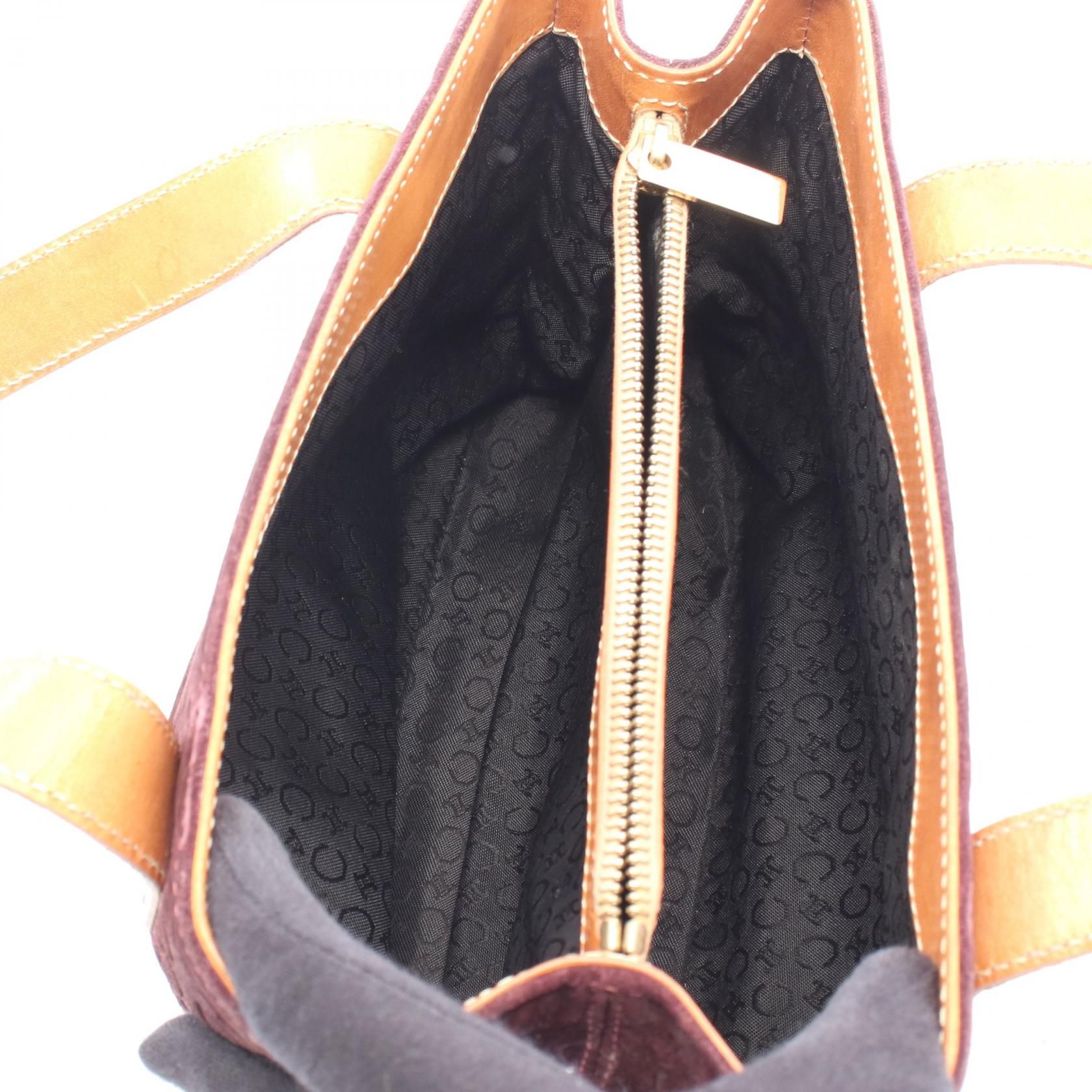 Suede Macadam Print Handbag w/Leather Trim — view 3