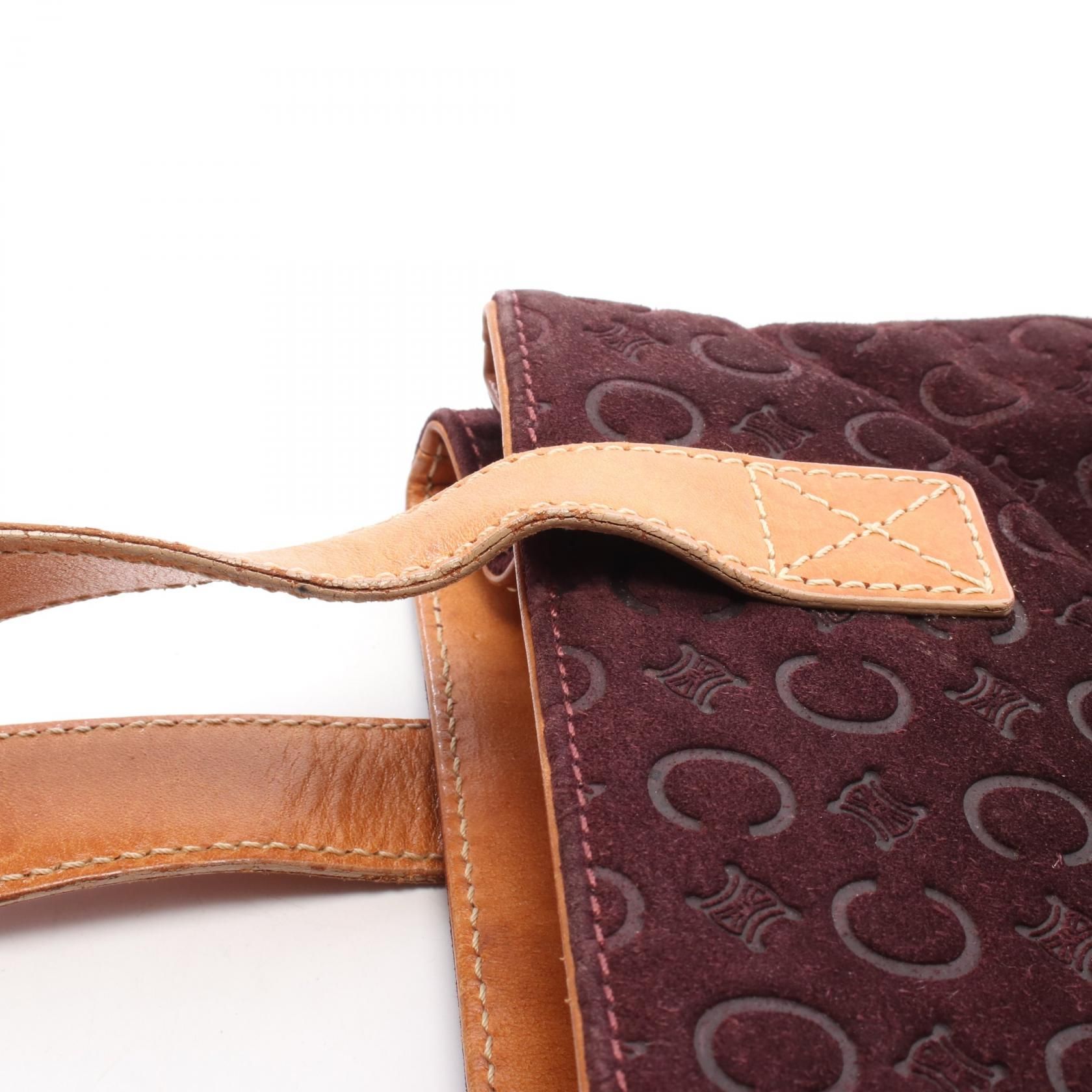 Suede Macadam Print Handbag w/Leather Trim — view 9