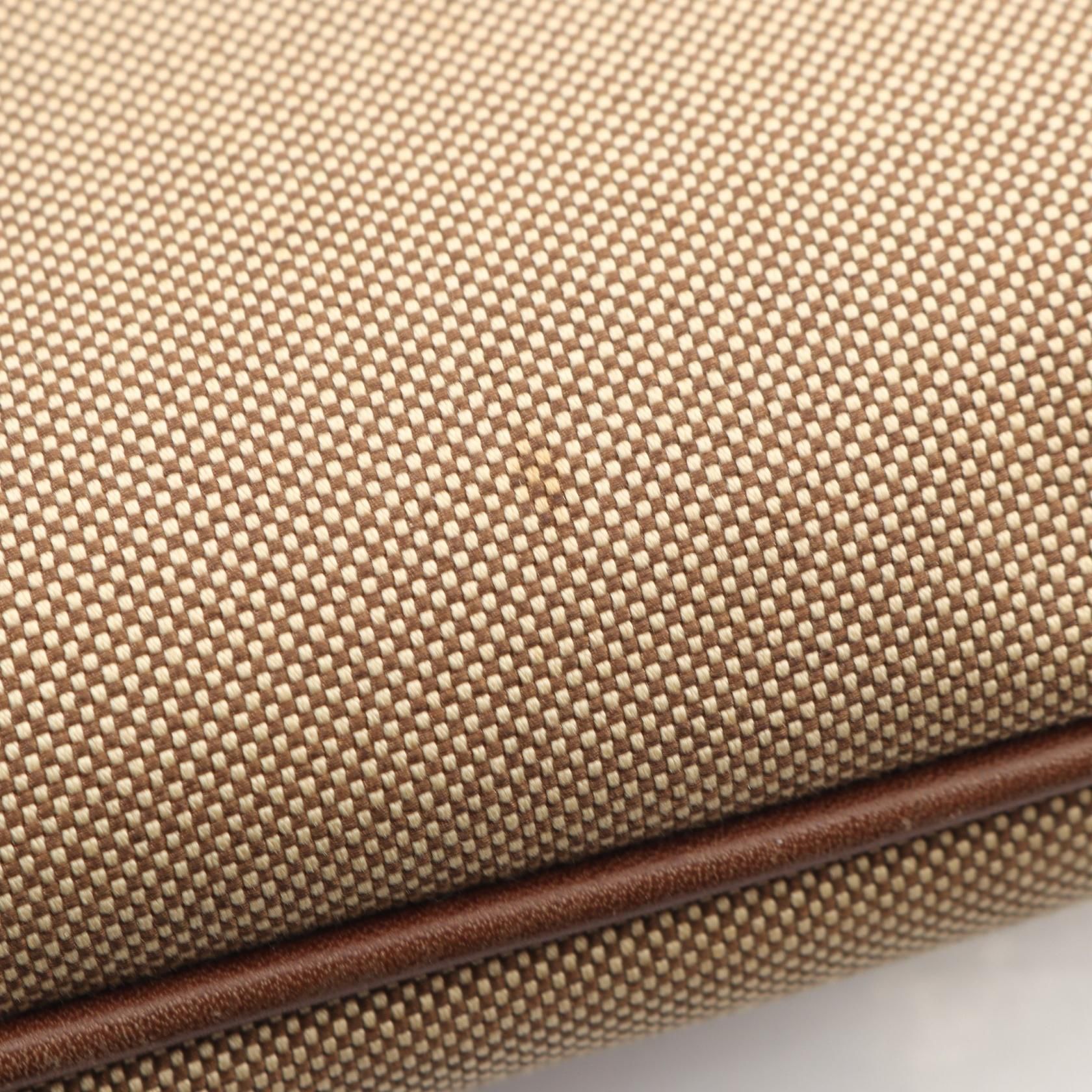 Jacquard Logo  Canvas and Leather Messenger Bag — view 5