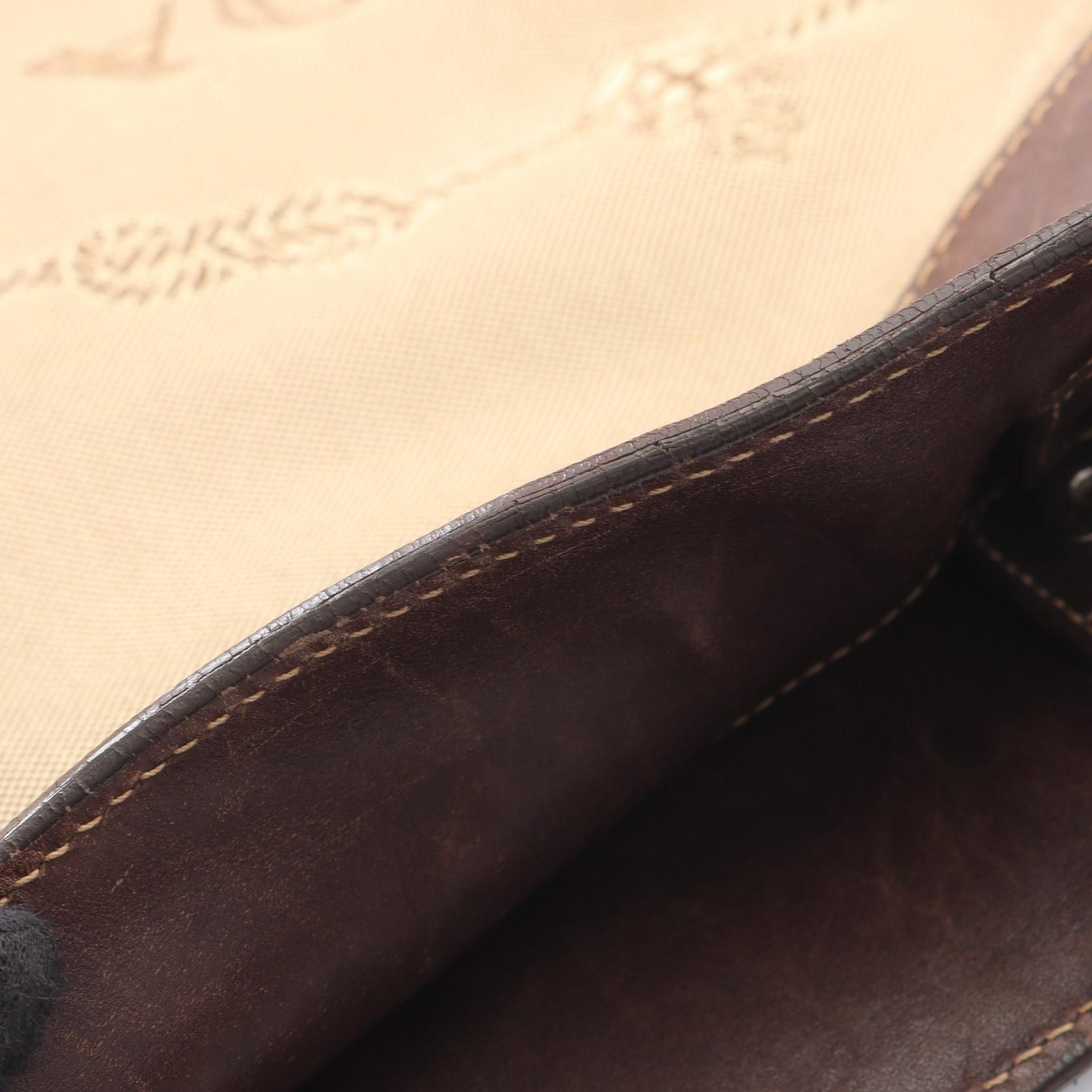 Jacquard Logo  Canvas and Leather Messenger Bag — view 10