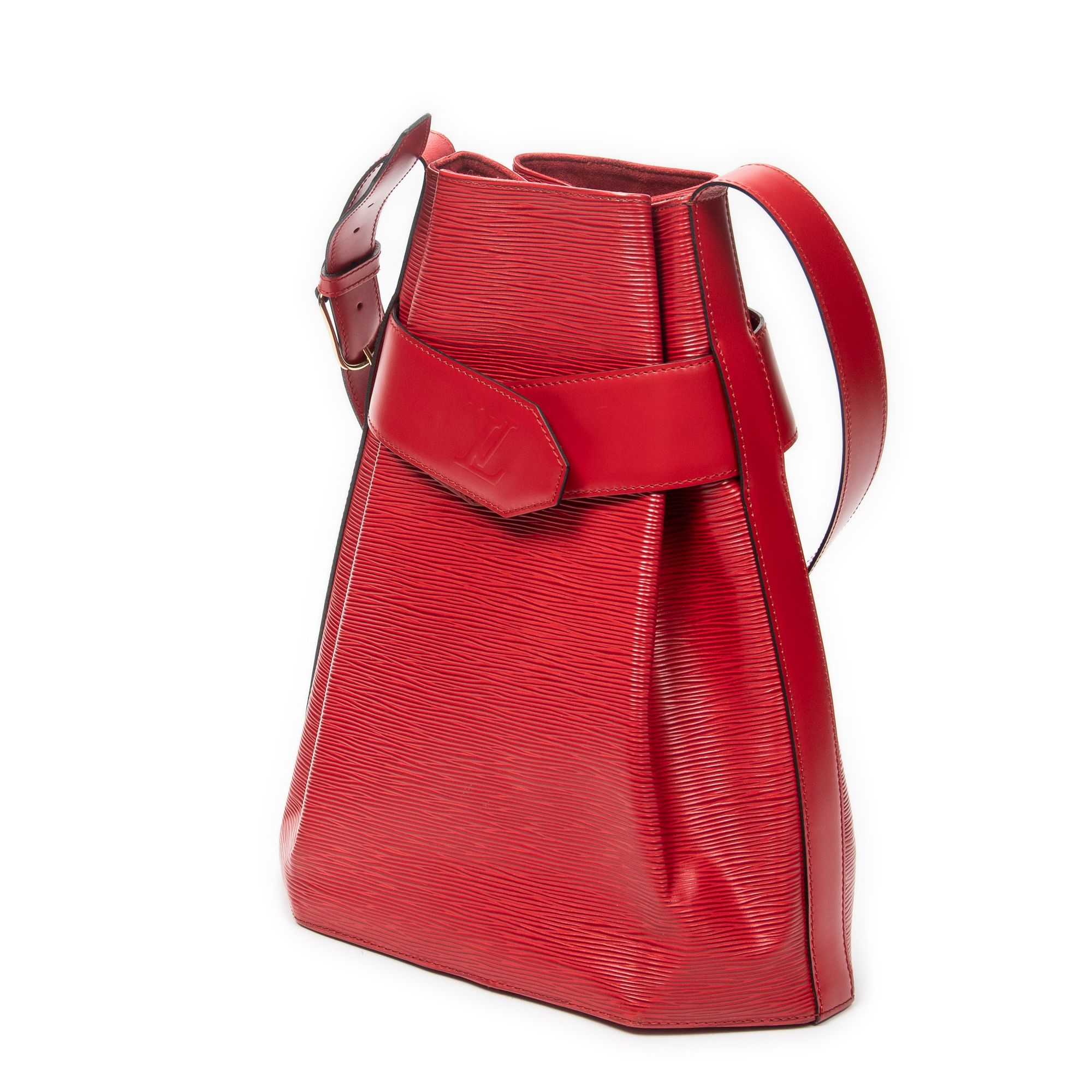 Sac D'Epaule GM Red Epi Golden Brass — view 2