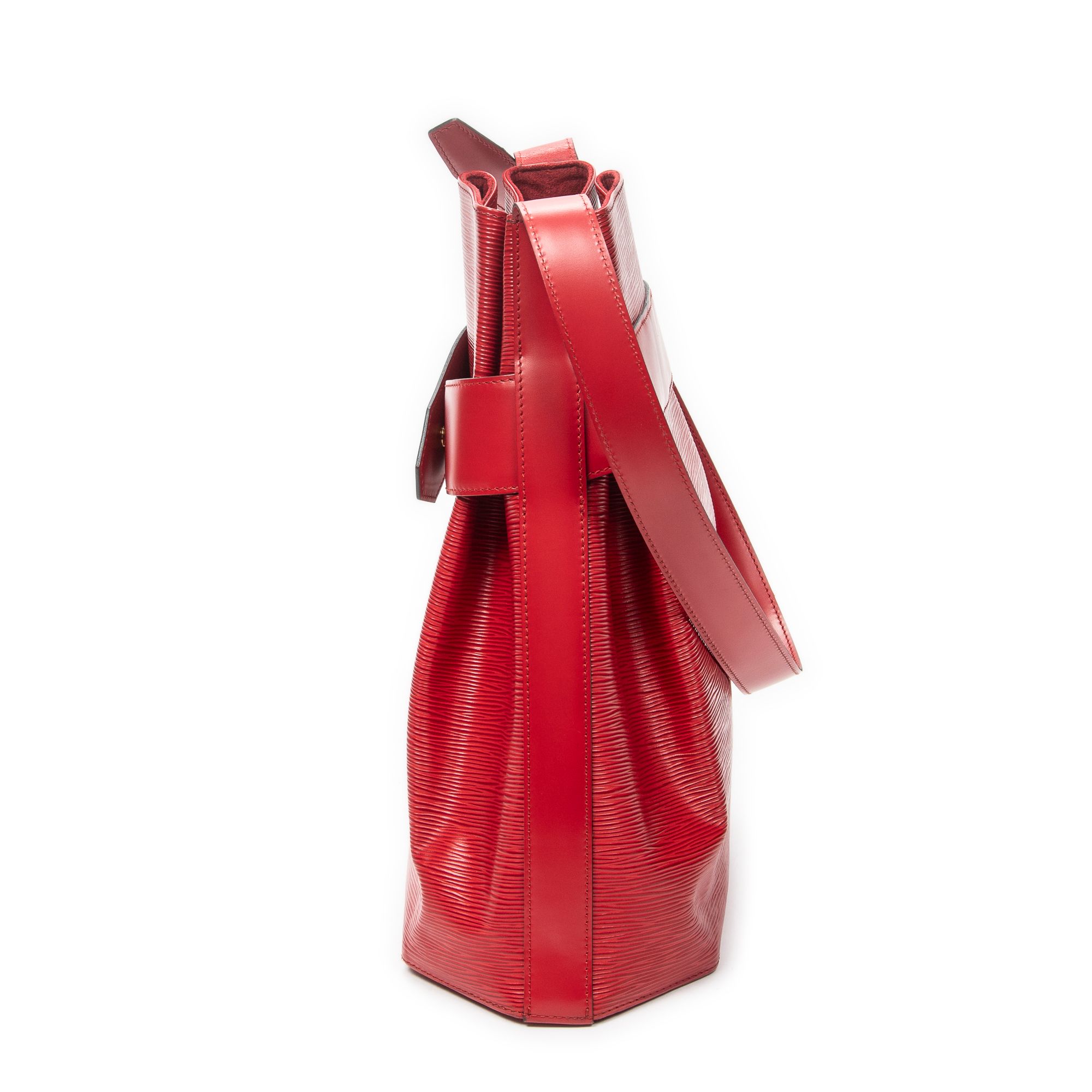 Sac D'Epaule GM Red Epi Golden Brass — view 3