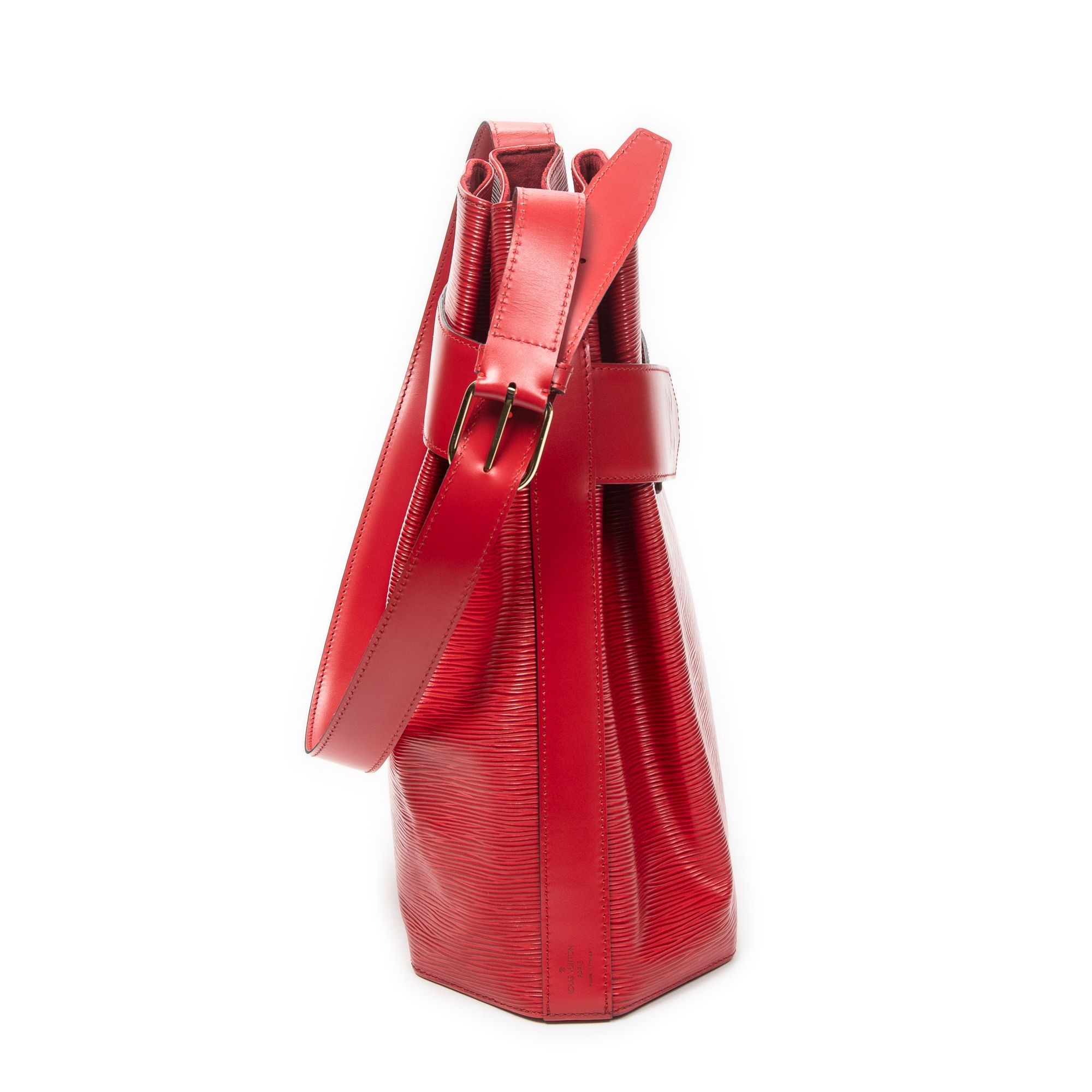 Sac D'Epaule GM Red Epi Golden Brass — view 4