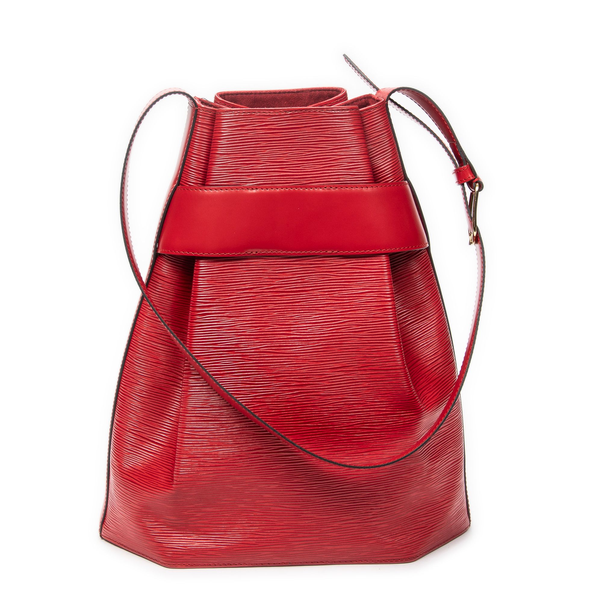 Sac D'Epaule GM Red Epi Golden Brass — view 5