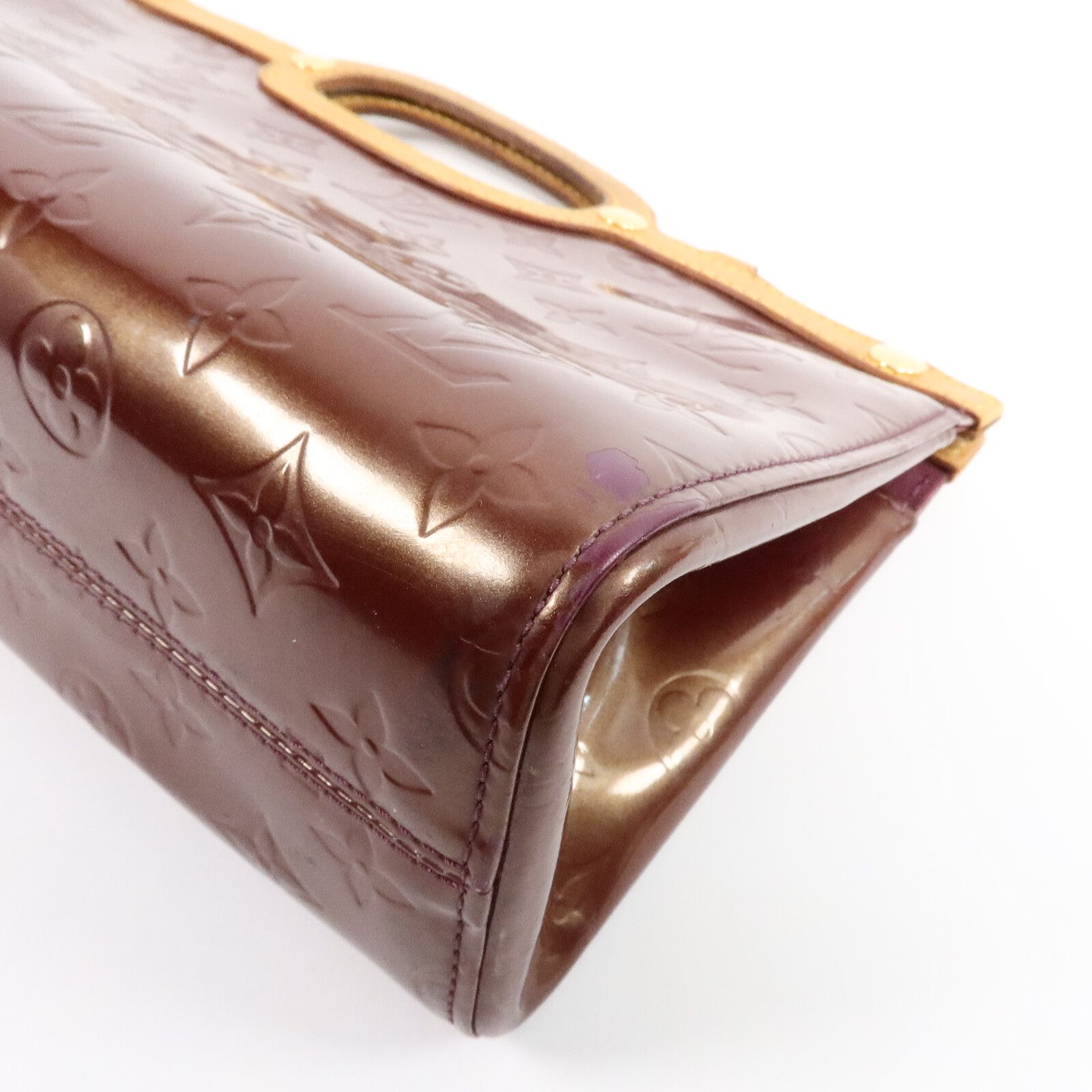 Vernis Roxbury Drive Hand-turned Shoulder Bag Brown Handbag M 93569 — view 11