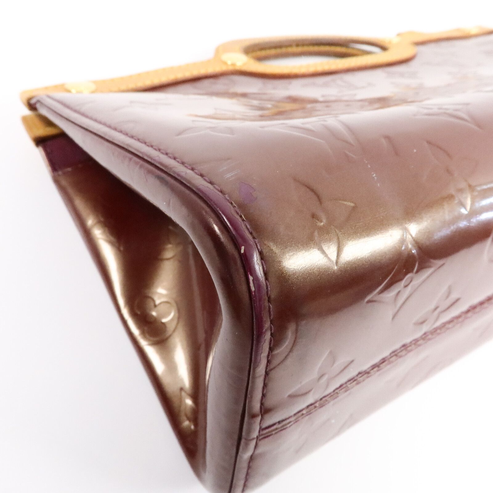 Vernis Roxbury Drive Hand-turned Shoulder Bag Brown Handbag M 93569 — view 12