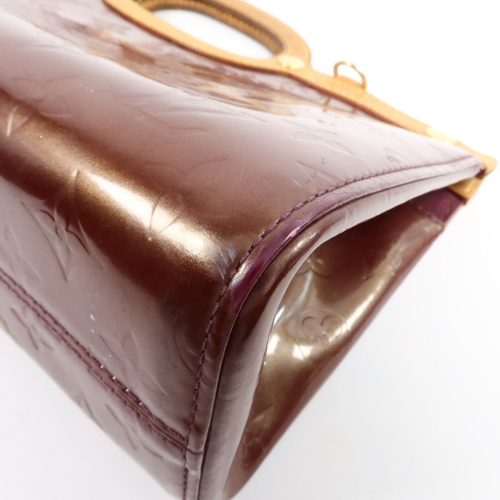 Vernis Roxbury Drive Hand-turned Shoulder Bag Brown Handbag M 93569 — view 13