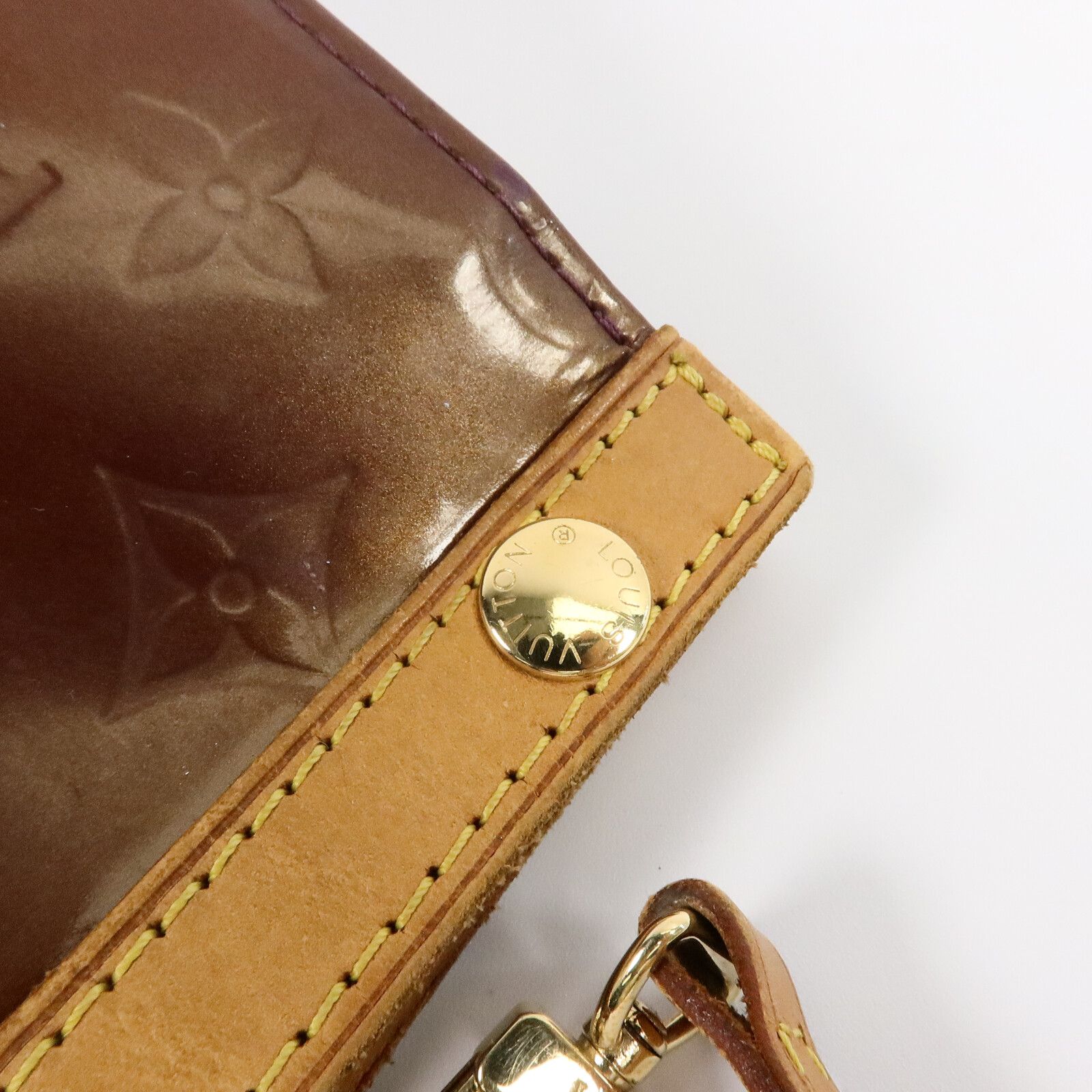 Vernis Roxbury Drive Hand-turned Shoulder Bag Brown Handbag M 93569 — view 17