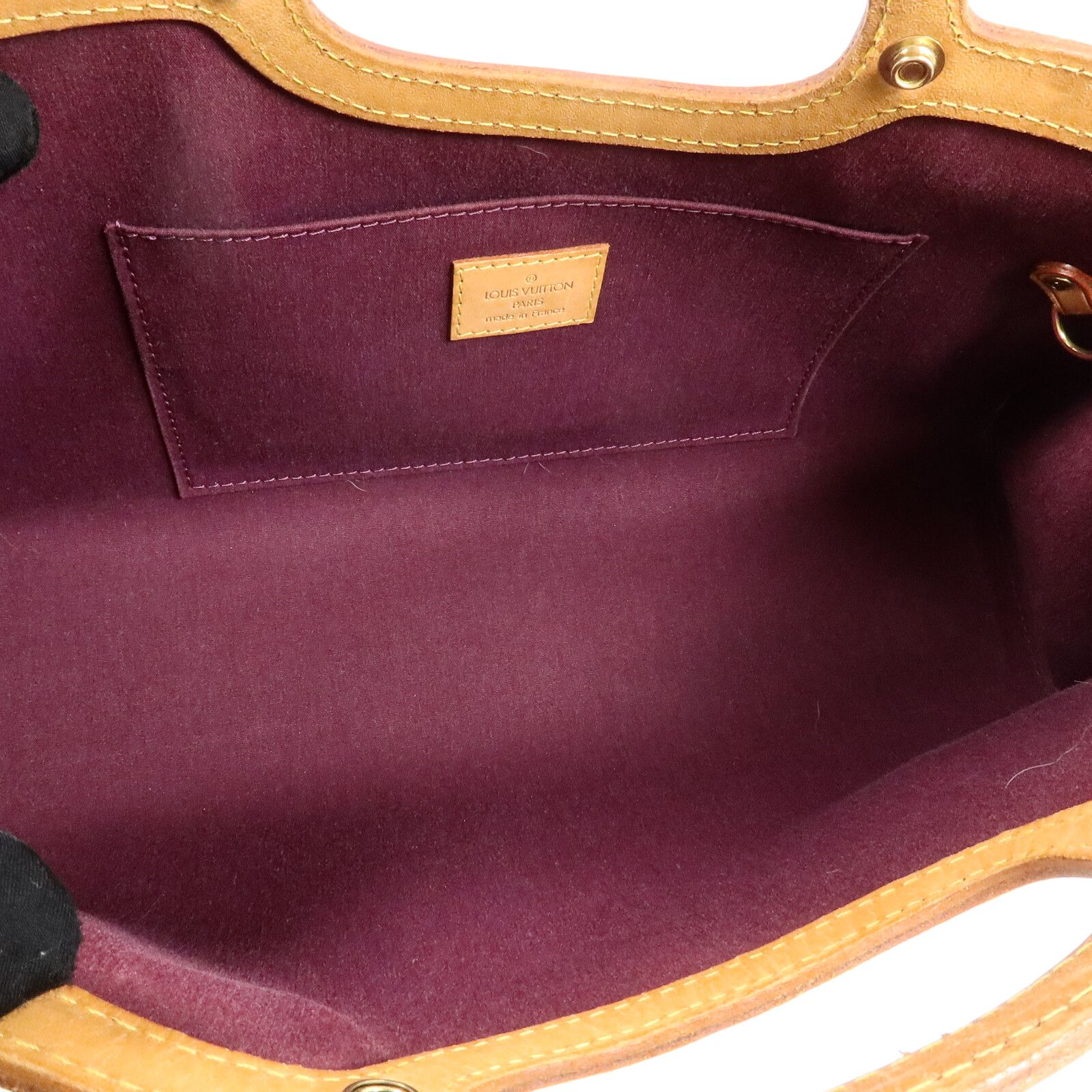Vernis Roxbury Drive Hand-turned Shoulder Bag Brown Handbag M 93569 — view 5