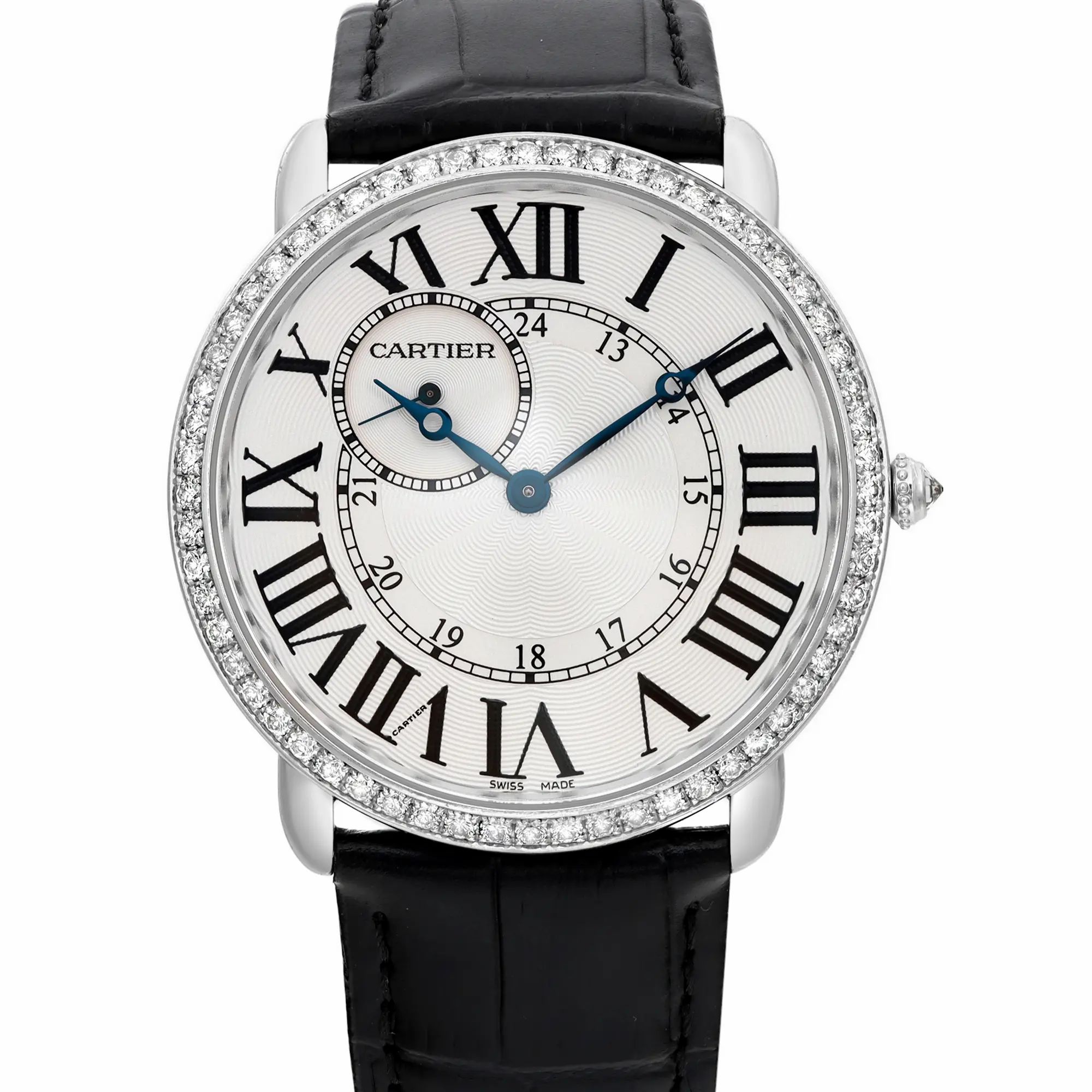 Ronde Louis 42mm 18K White Gold Diamond White Dial Men Watch WR007002 — view 2