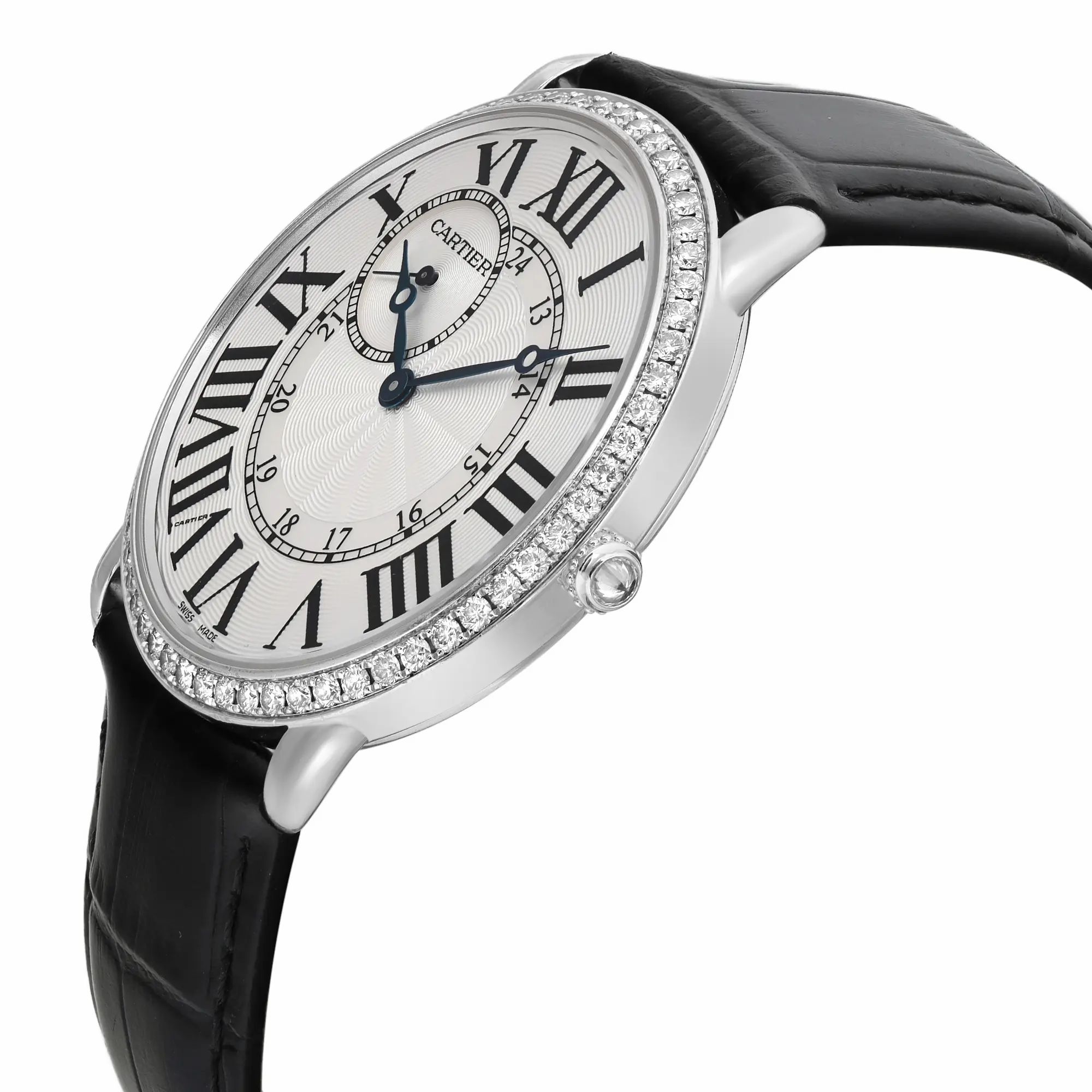 Ronde Louis 42mm 18K White Gold Diamond White Dial Men Watch WR007002 — view 3
