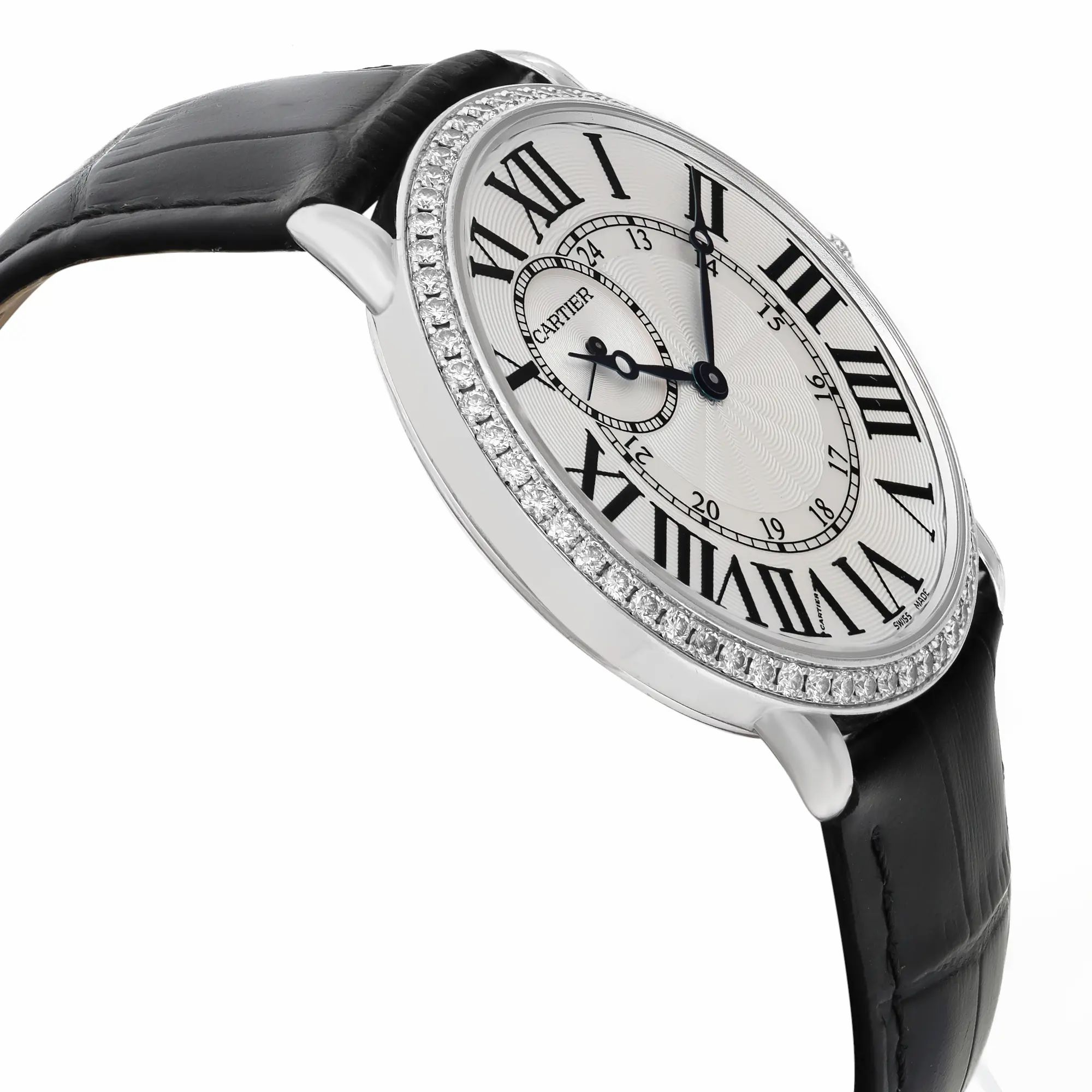 Ronde Louis 42mm 18K White Gold Diamond White Dial Men Watch WR007002 — view 4