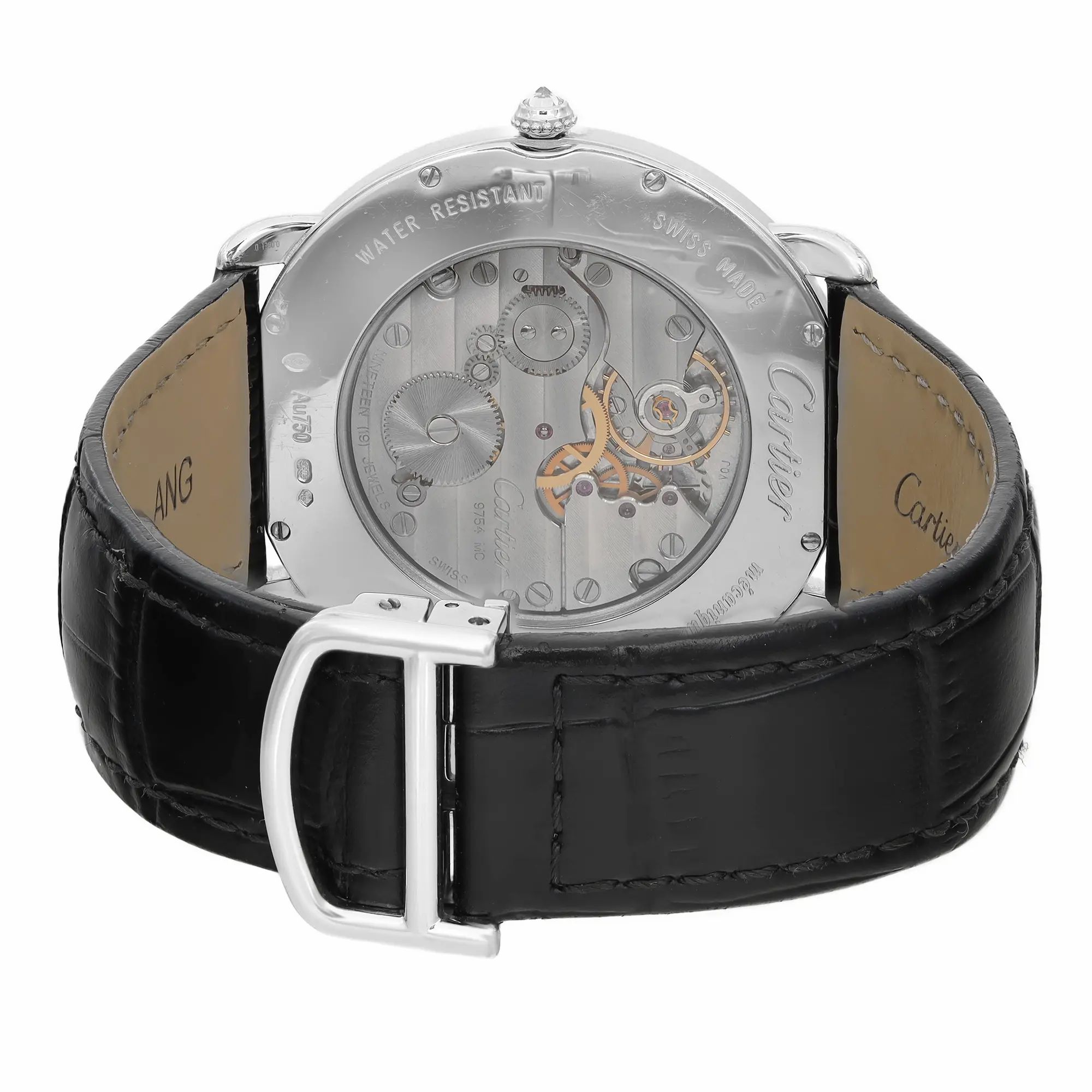 Ronde Louis 42mm 18K White Gold Diamond White Dial Men Watch WR007002 — view 5