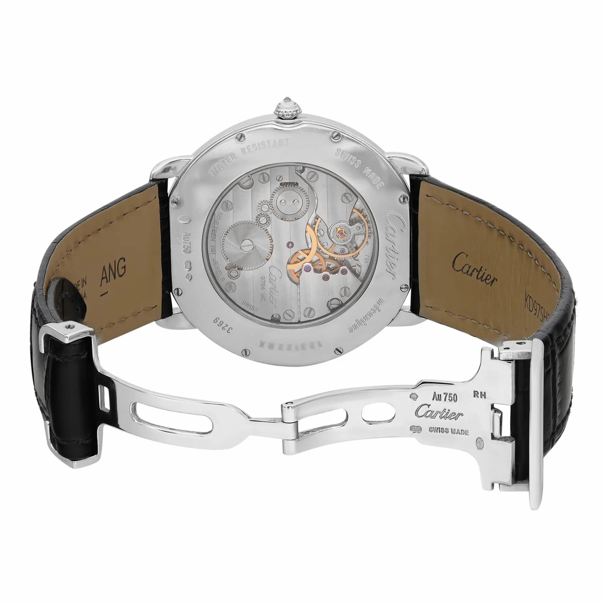 Ronde Louis 42mm 18K White Gold Diamond White Dial Men Watch WR007002 — view 6