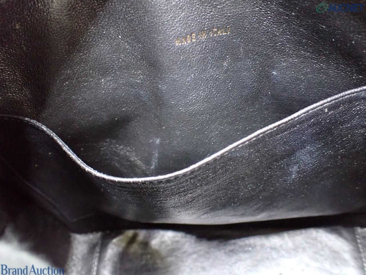 Vintage Patent Leather Structured Shoulder Bag — view 17