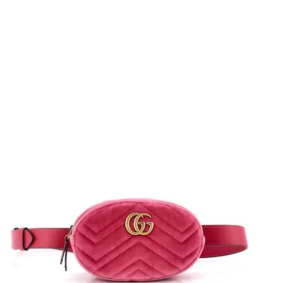 Gg Marmont Belt Bag Matelasse Velvet