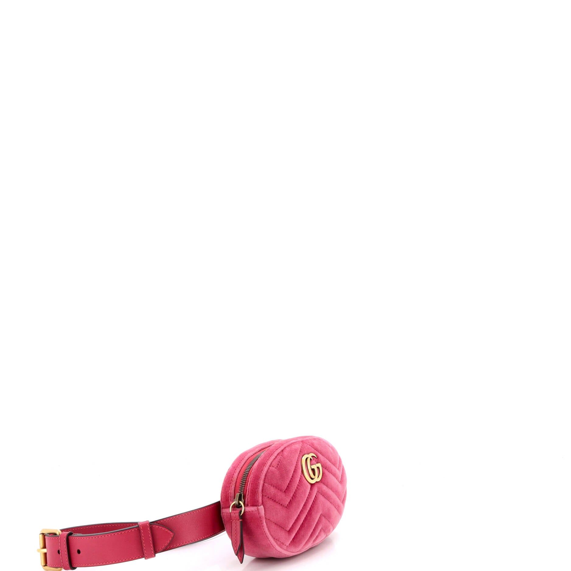 Gg Marmont Belt Bag Matelasse Velvet — view 2