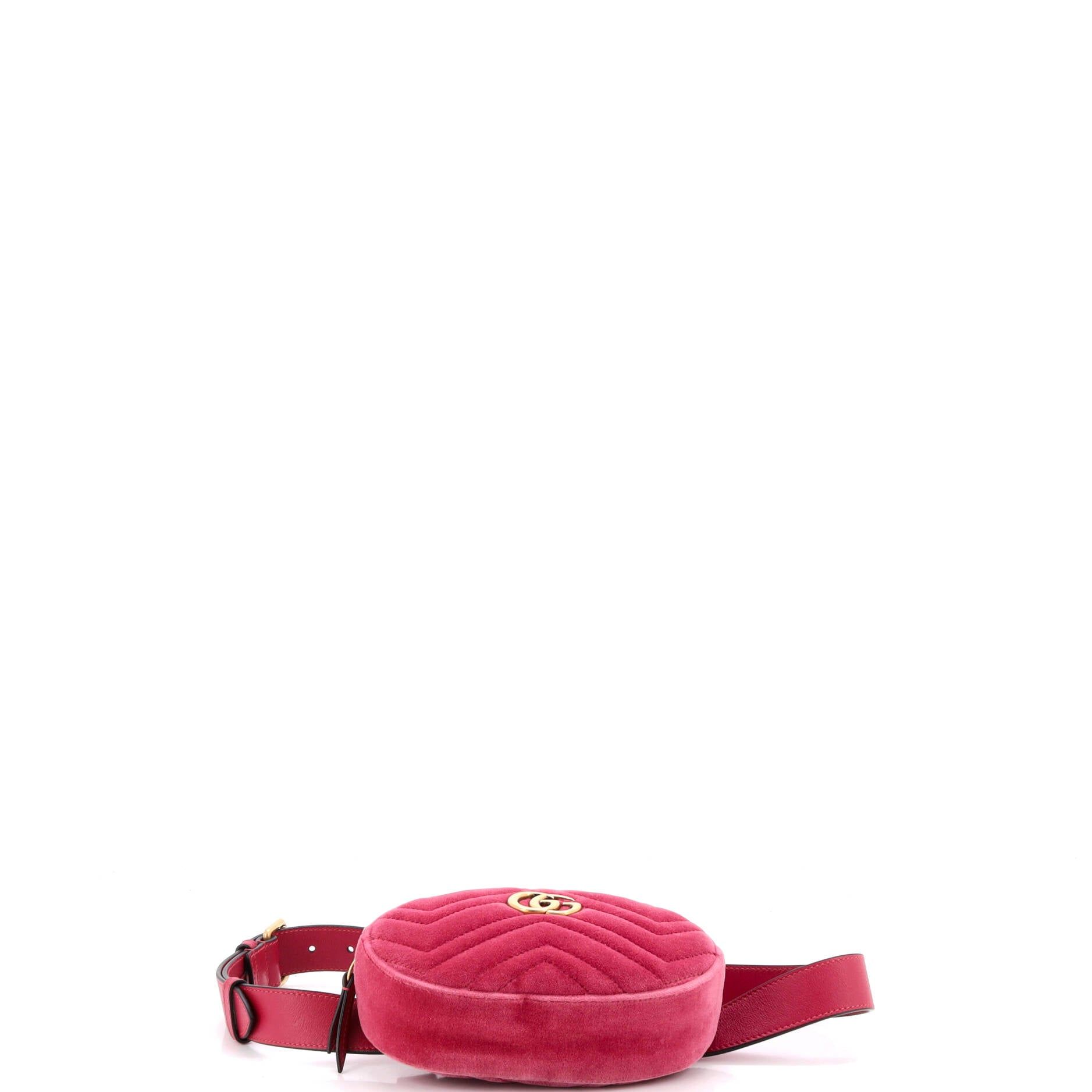 Gg Marmont Belt Bag Matelasse Velvet — view 4