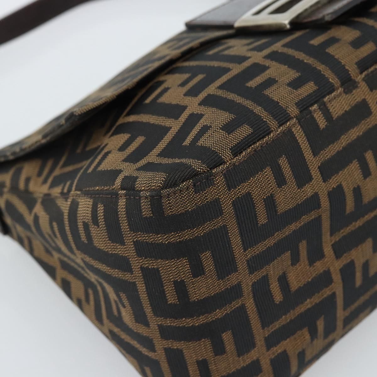 Mama Baguette Shoulder Bag Black Brown Auth, Black — view 14