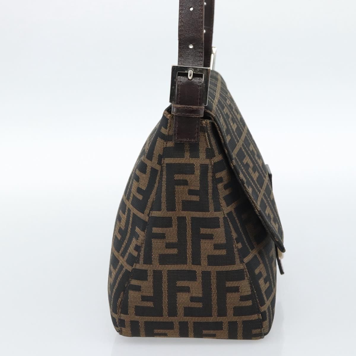 Mama Baguette Shoulder Bag Black Brown Auth, Black — view 3