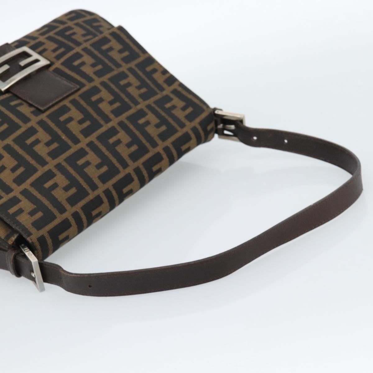 Mama Baguette Shoulder Bag Black Brown Auth, Black — view 7