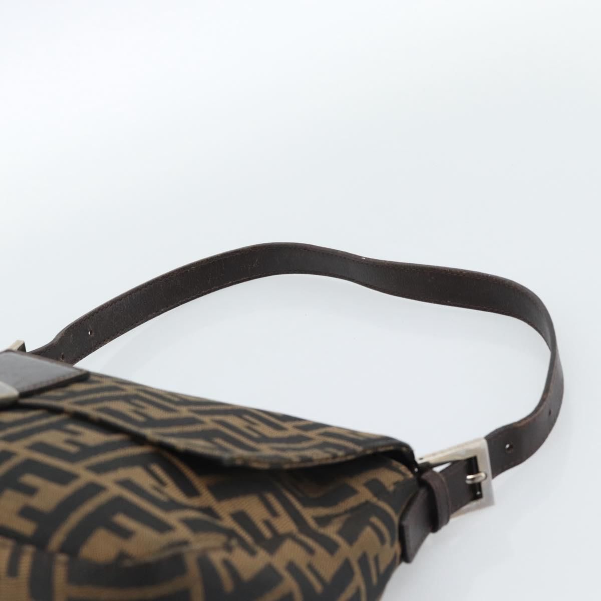Mama Baguette Shoulder Bag Black Brown Auth, Black — view 8