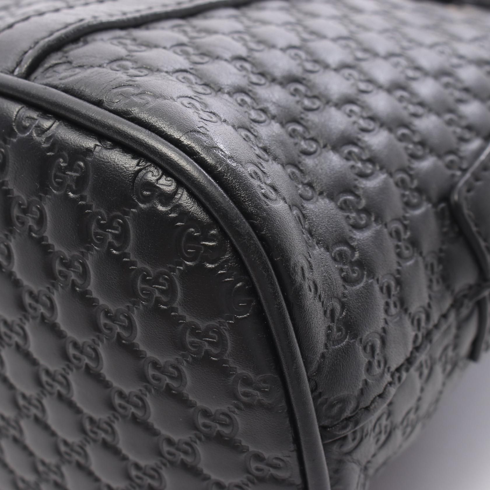 Microguccissima Dome Bag Mini Black Leather — view 8