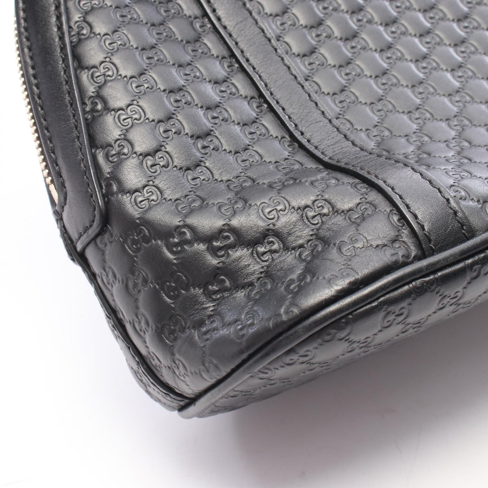 Microguccissima Dome Bag Mini Black Leather — view 10