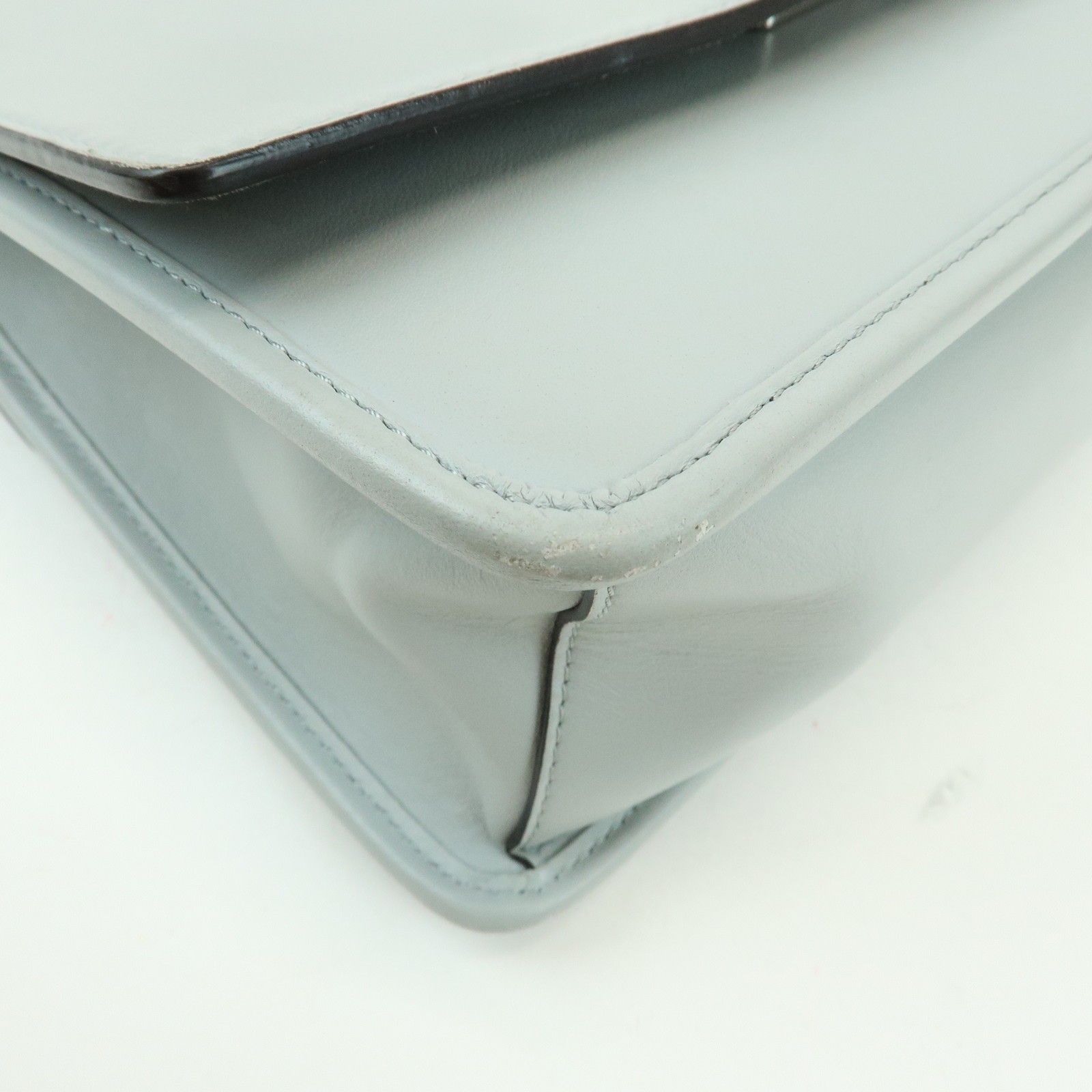 Vitello Century Opaco F is Fendi Kan I Shoulder Bag Gray — view 11