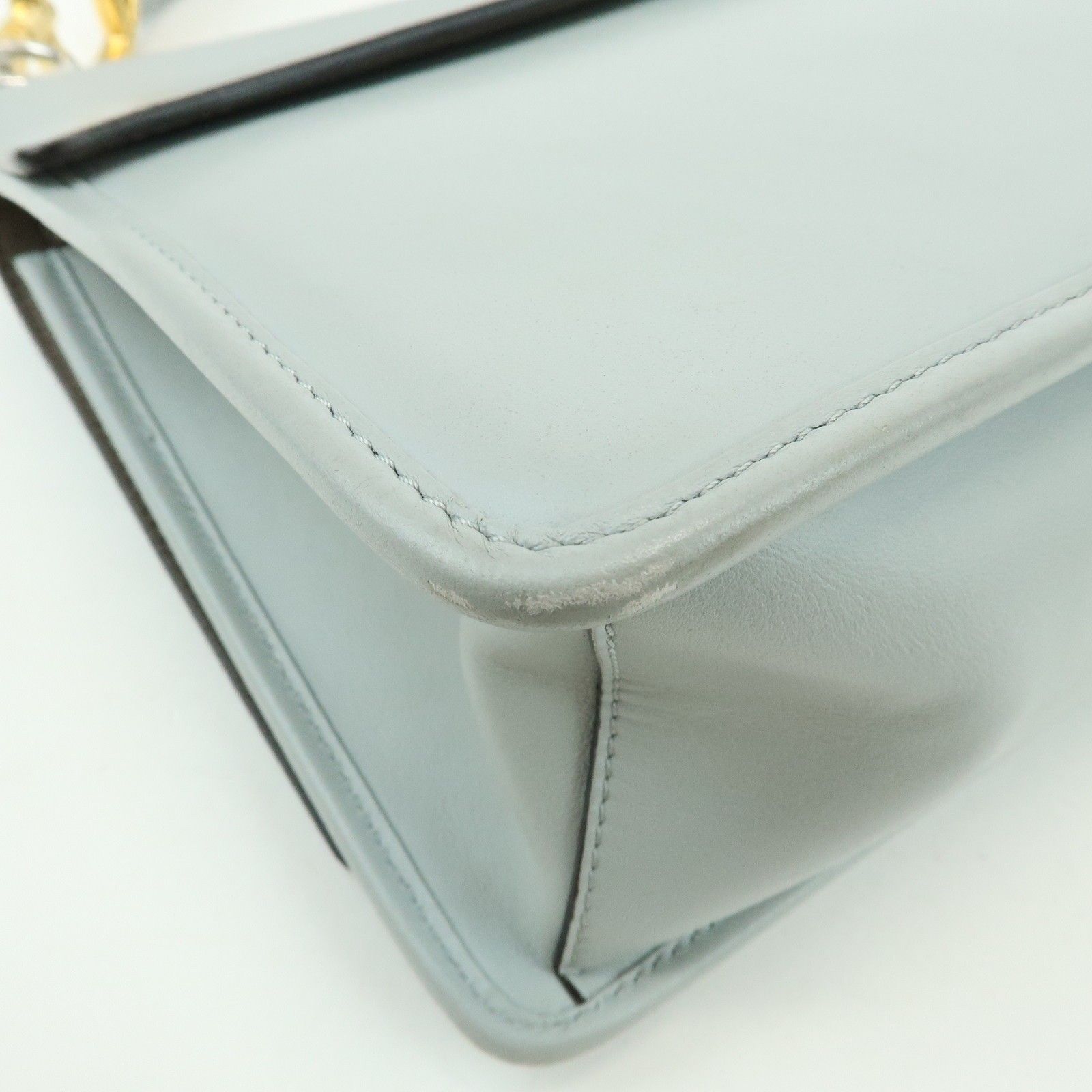 Vitello Century Opaco F is Fendi Kan I Shoulder Bag Gray — view 13