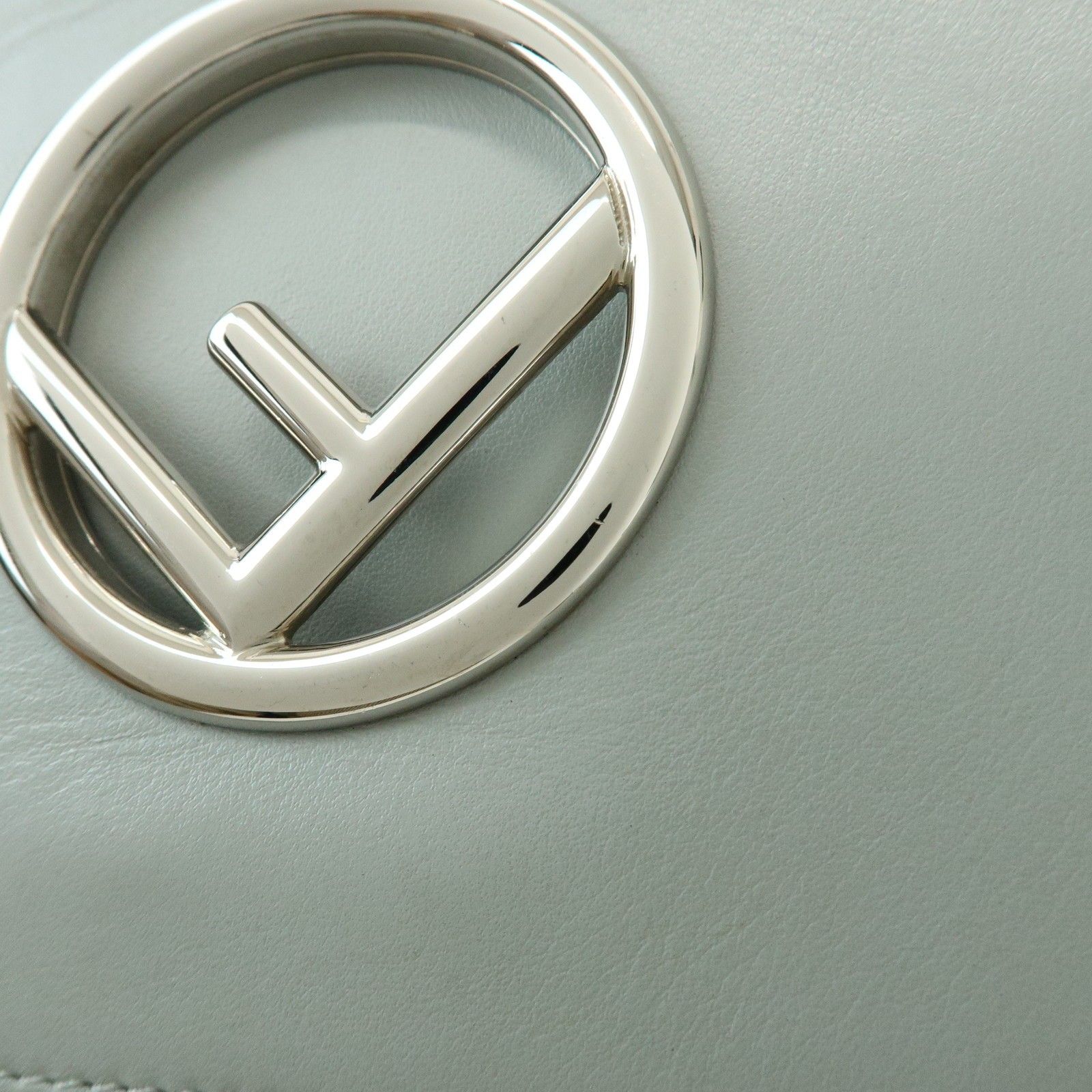 Vitello Century Opaco F is Fendi Kan I Shoulder Bag Gray — view 17