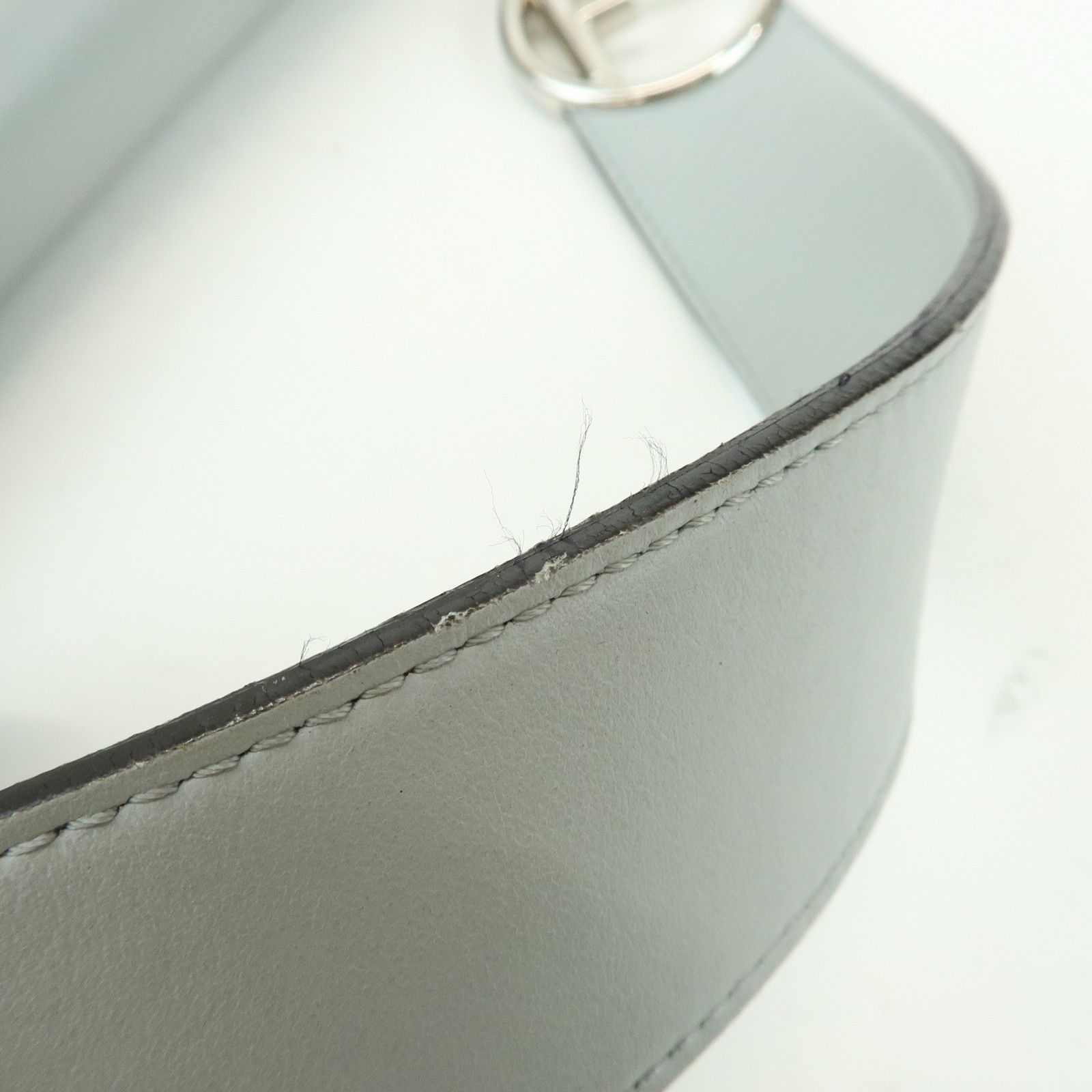 Vitello Century Opaco F is Fendi Kan I Shoulder Bag Gray — view 8