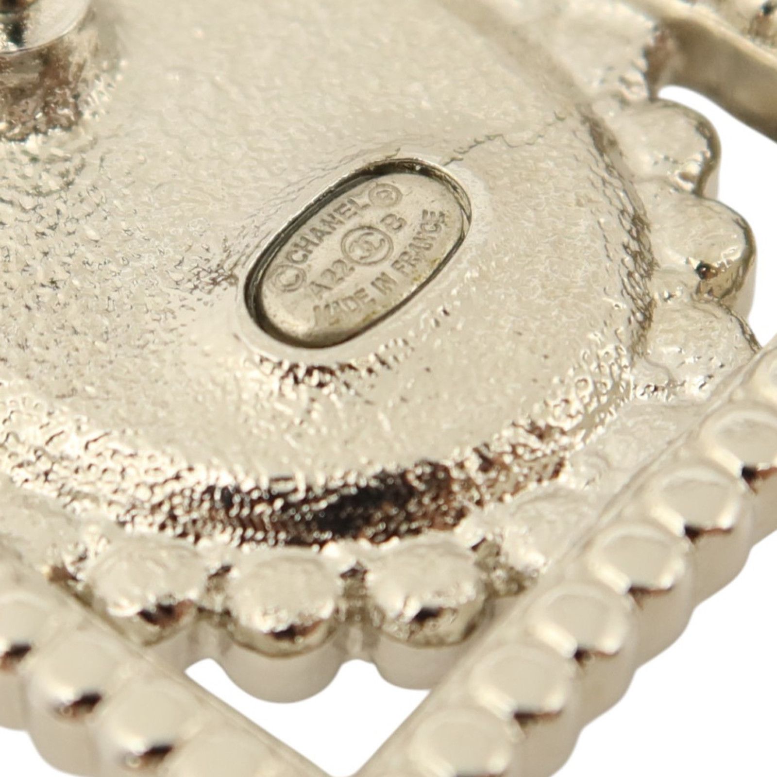 Metal, Crystal, Leather Perfume Bottle Brooch, Pre-Fall 2022 — view 5