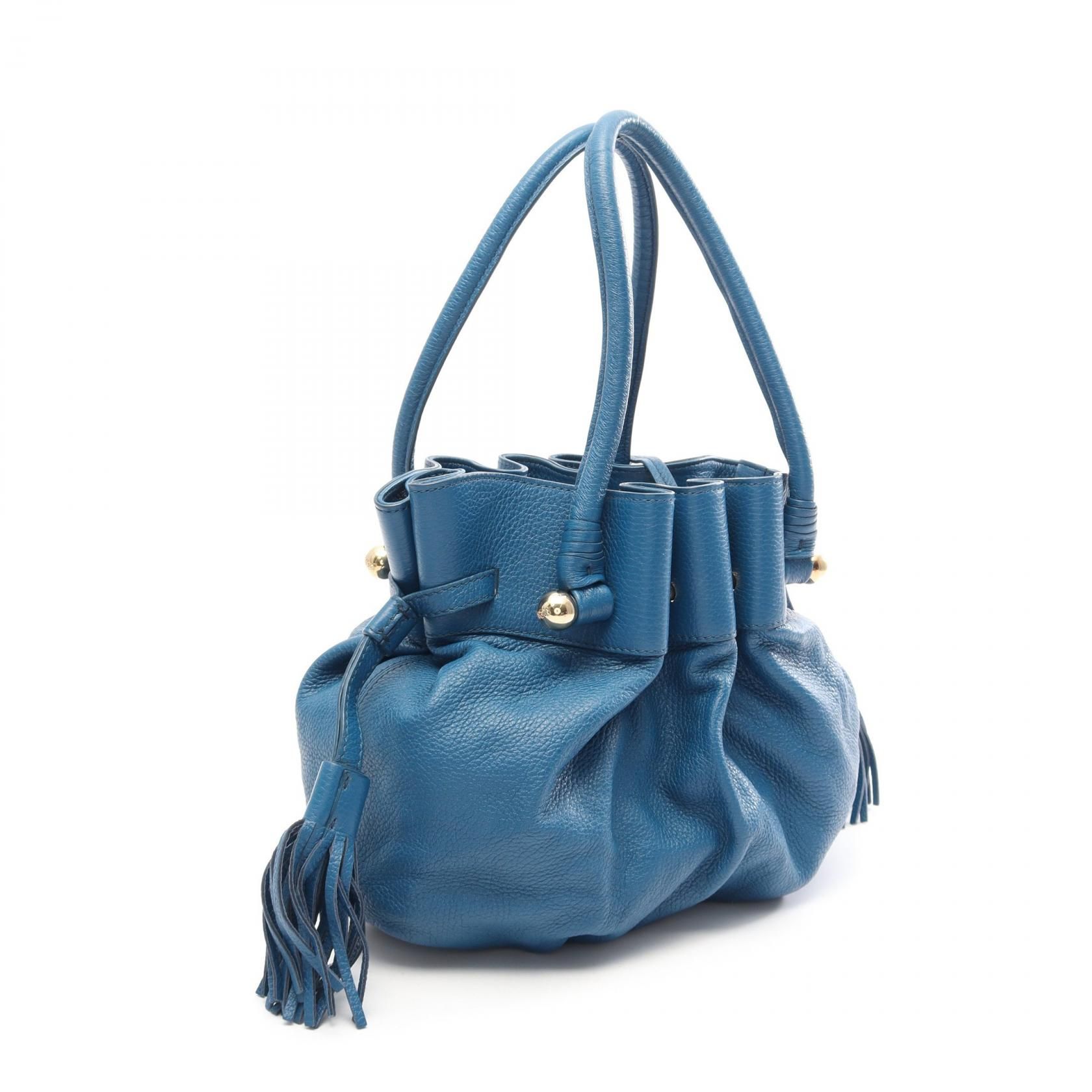 Leather Drawstring Pouch w/Pouch — view 2