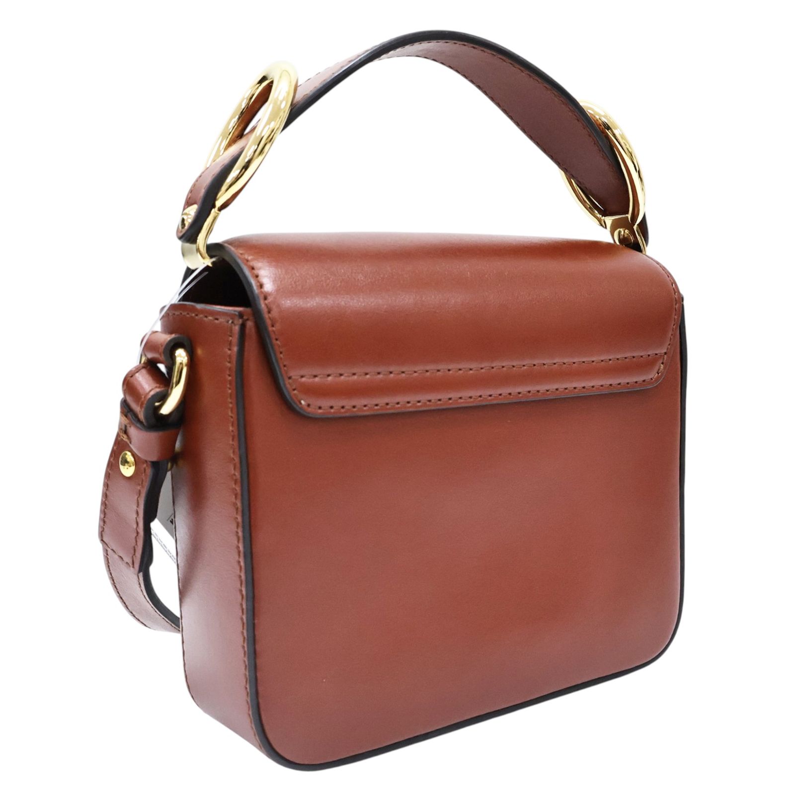 Mini C Shoulder Handbag Brown Calfskin — view 2