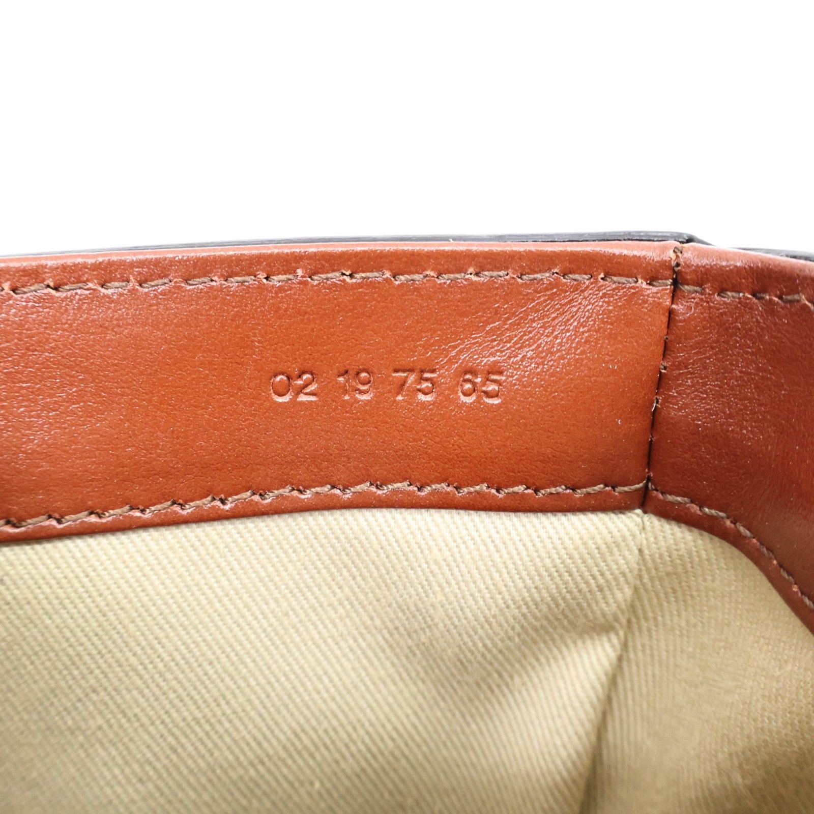 Mini C Shoulder Handbag Brown Calfskin — view 5