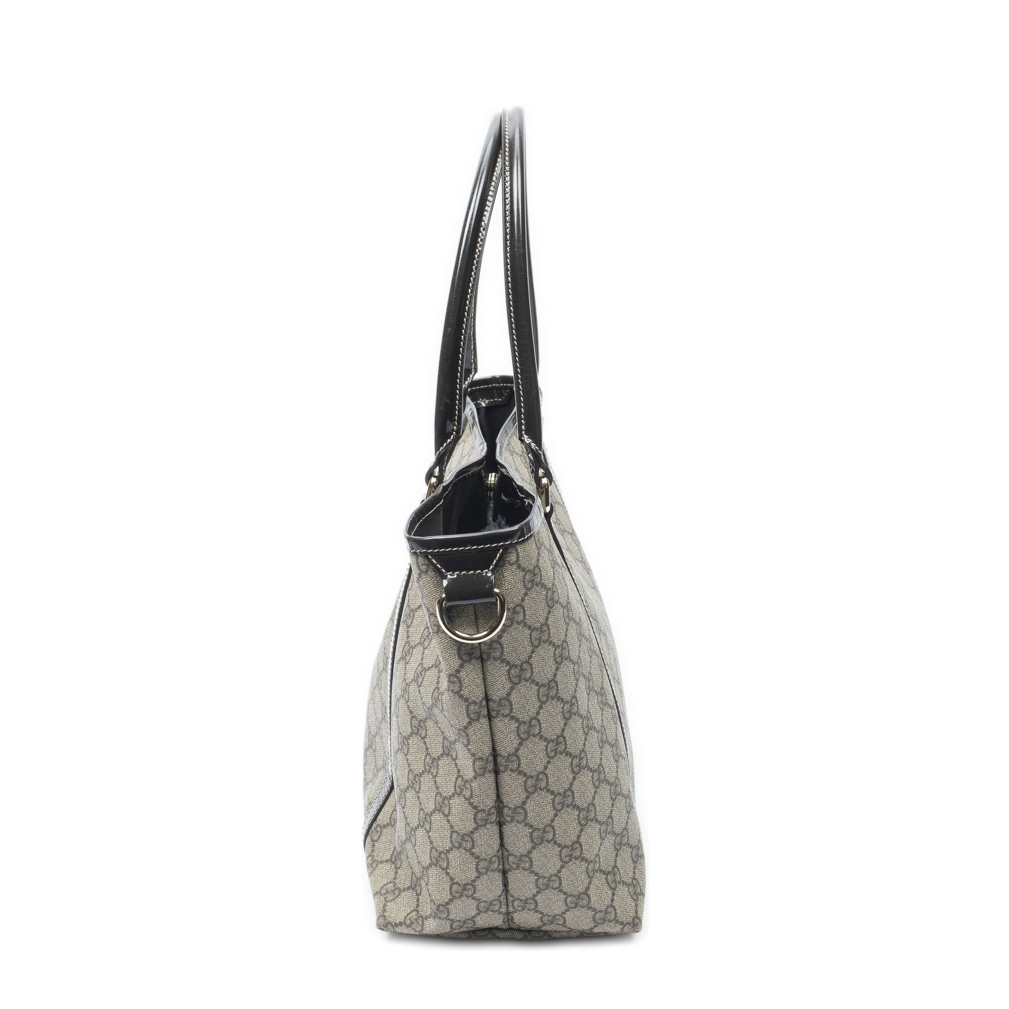 Medium Joy Tote Beige/Brown Supreme Coated Canvas Gold — view 4